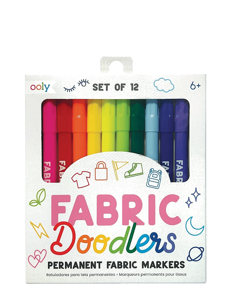 Ooly - Fabric Markers 12 pcs - Doodlers - bleistifte - multi - 1