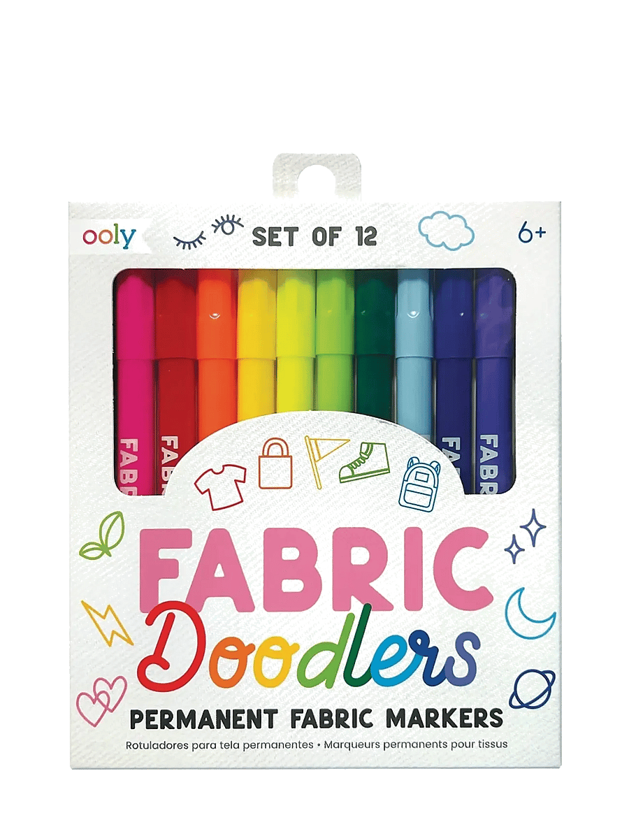 Ooly - Fabric Markers 12 pcs - Doodlers - bleistifte - multi - 1