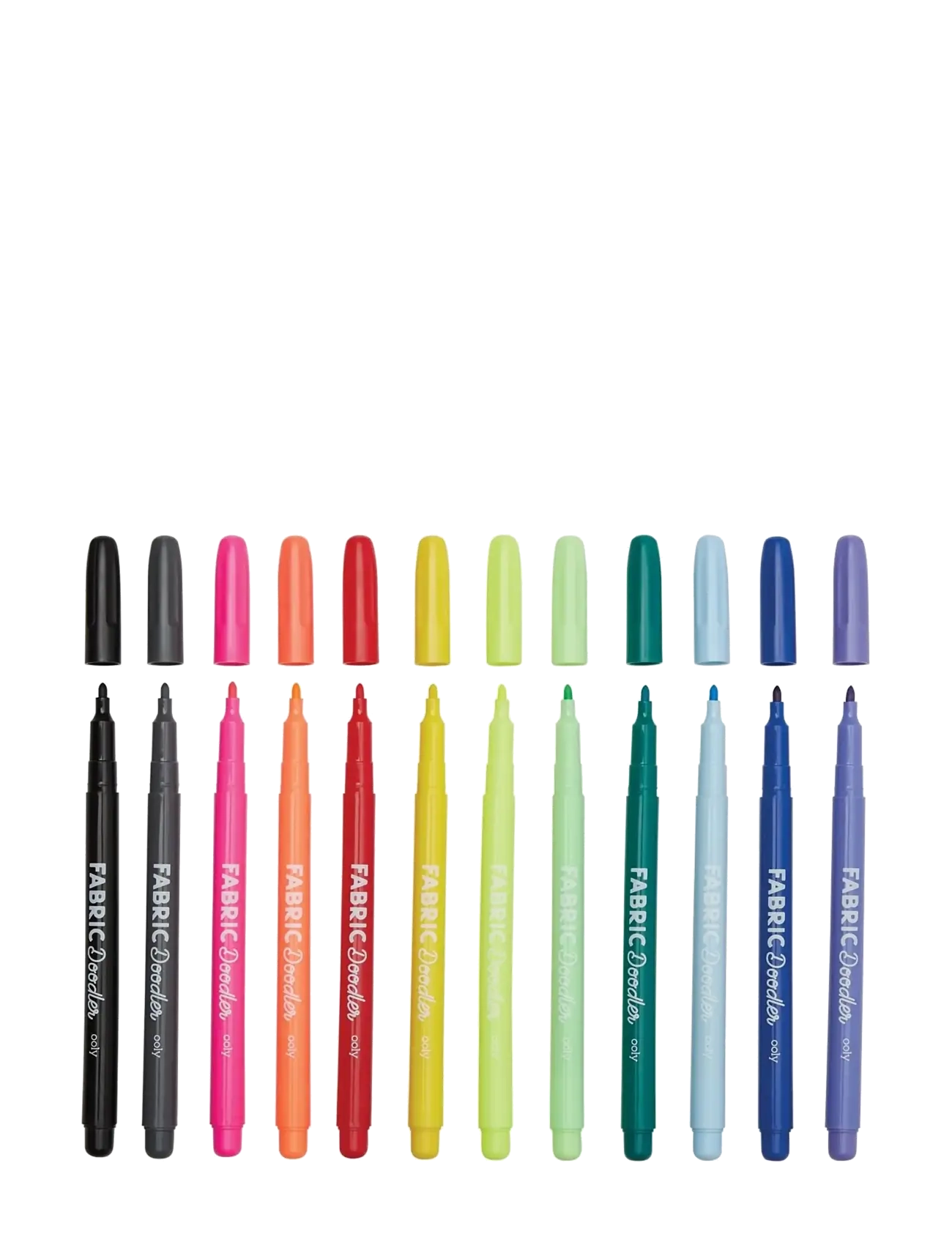 Ooly - Fabric Markers 12 pcs - Doodlers - bleistifte - multi - 2