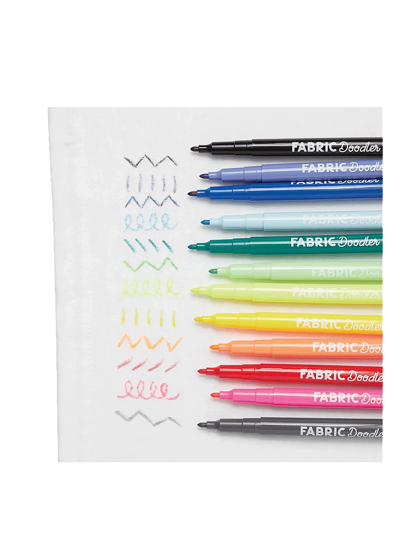 Ooly - Fabric Markers 12 pcs - Doodlers - bleistifte - multi - 3