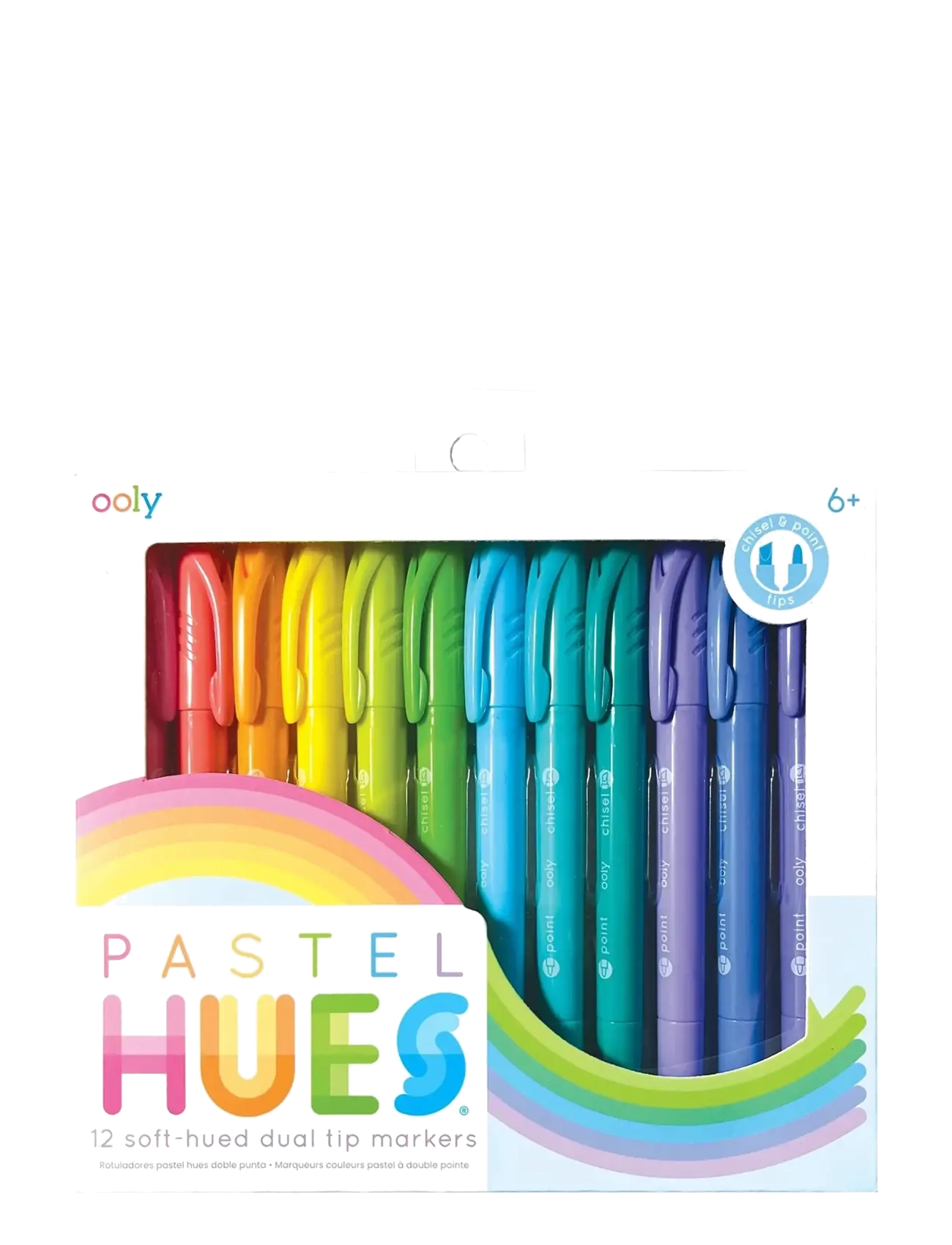 Ooly Marker Pen 12 Pcs Dual Tip Pastel, One Size, Drawing, Rosa - Stationery, Kinder