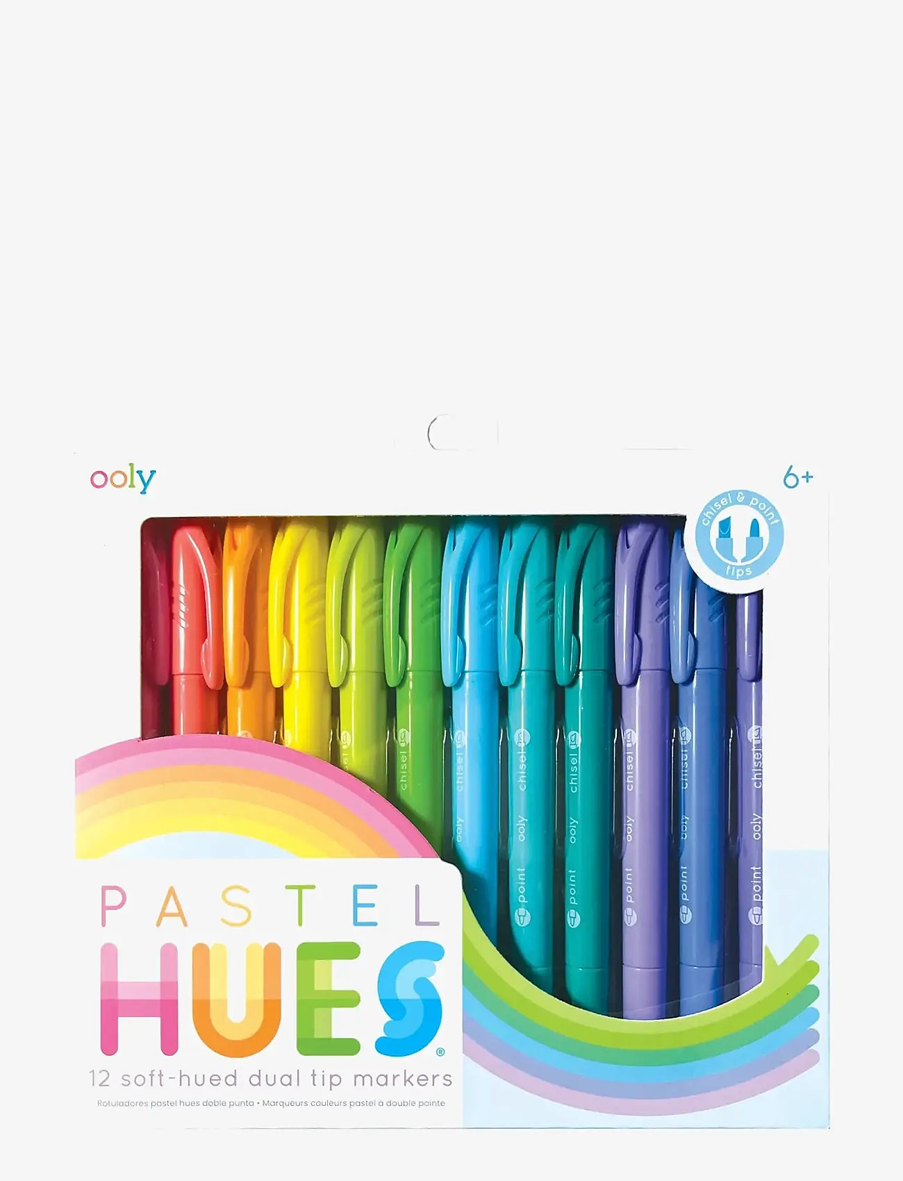 Ooly - Marker Pen 12 pcs - Dual Tip Pastel - skrivesæt - multi - 0