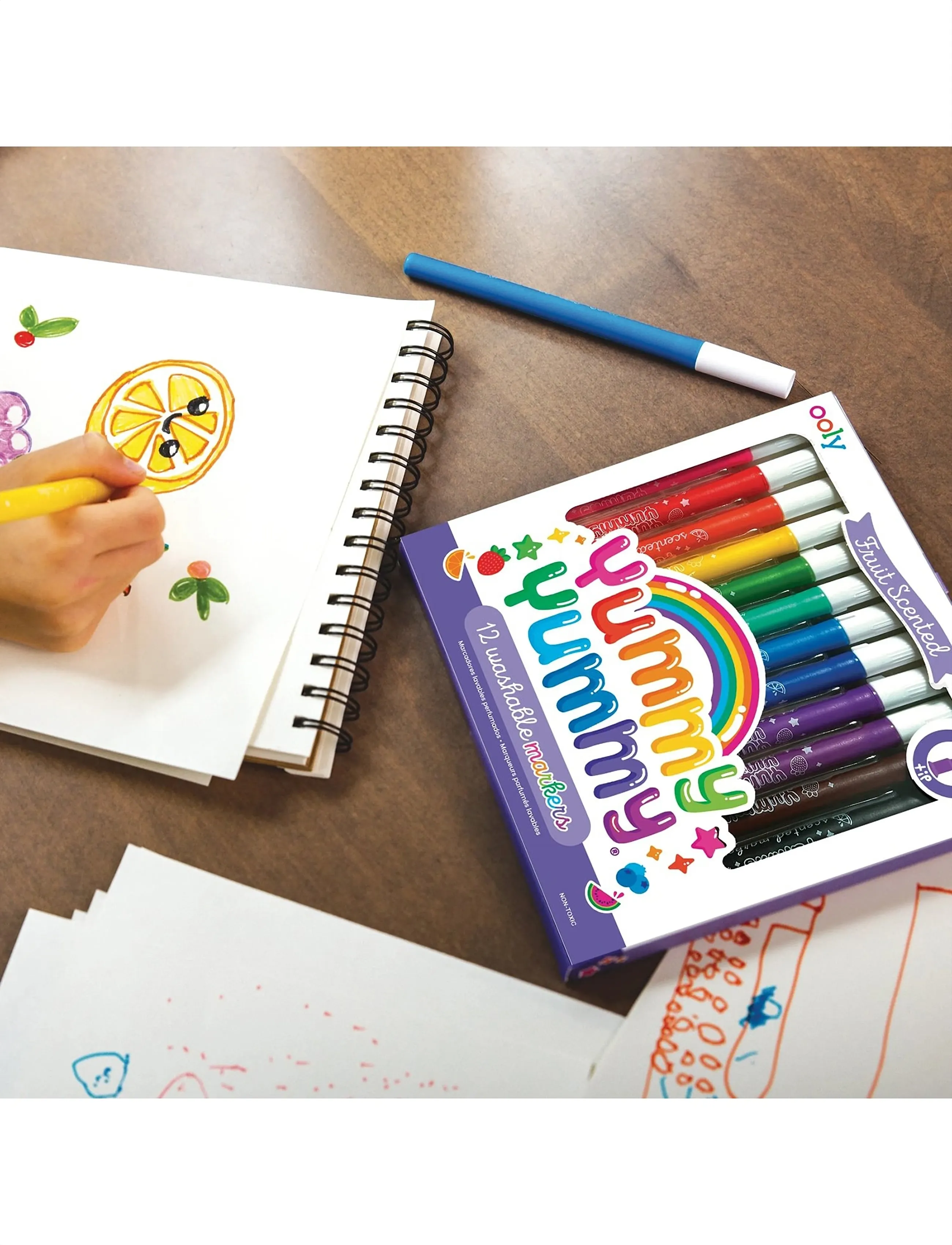 Ooly Scented Markers 12 Pcs - Yummy Yummy, One Size, Multi/patterned, Drawing > Pencils, Børn