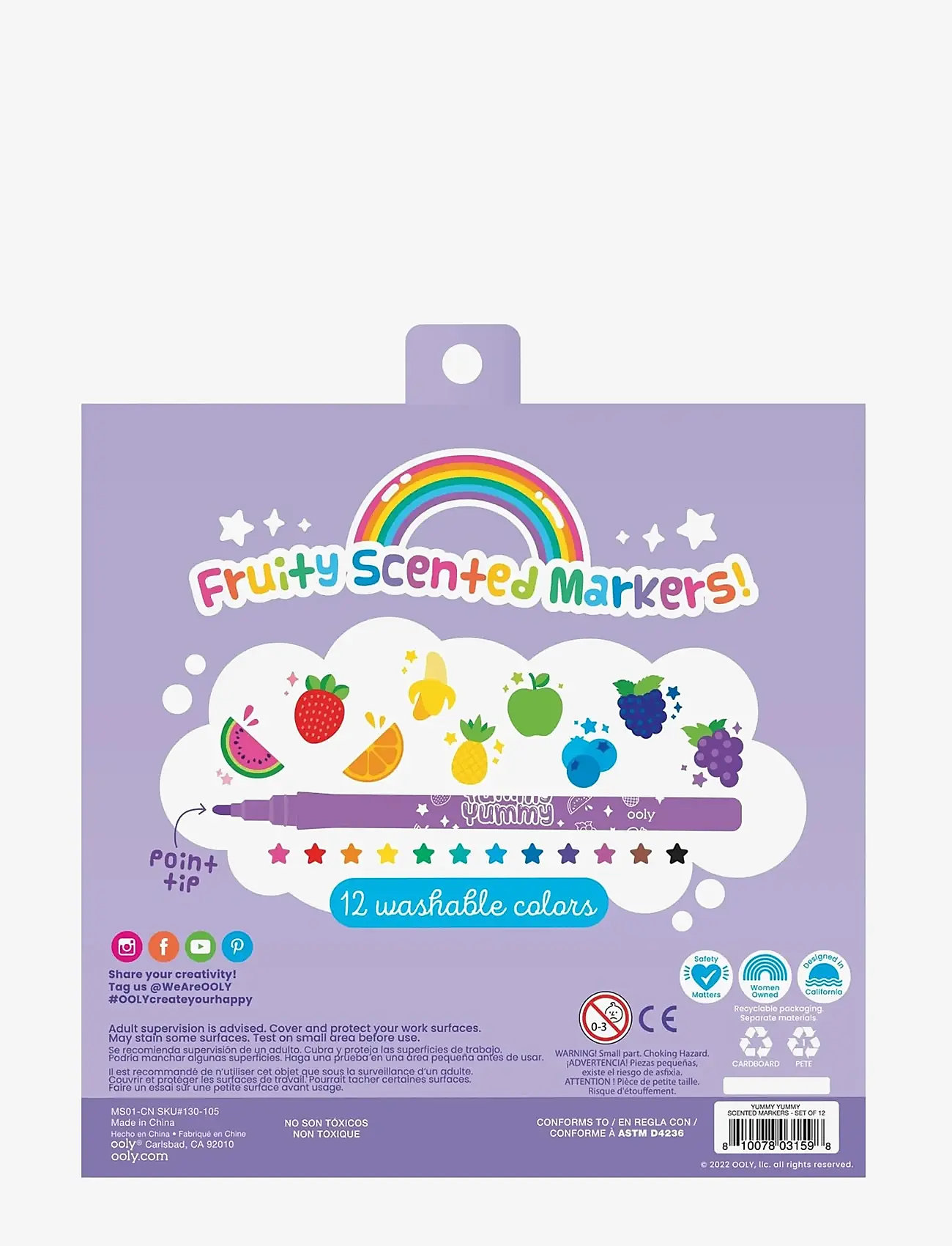 Ooly - Scented Markers 12 pcs - Yummy Yummy - bleistifte - multi - 4
