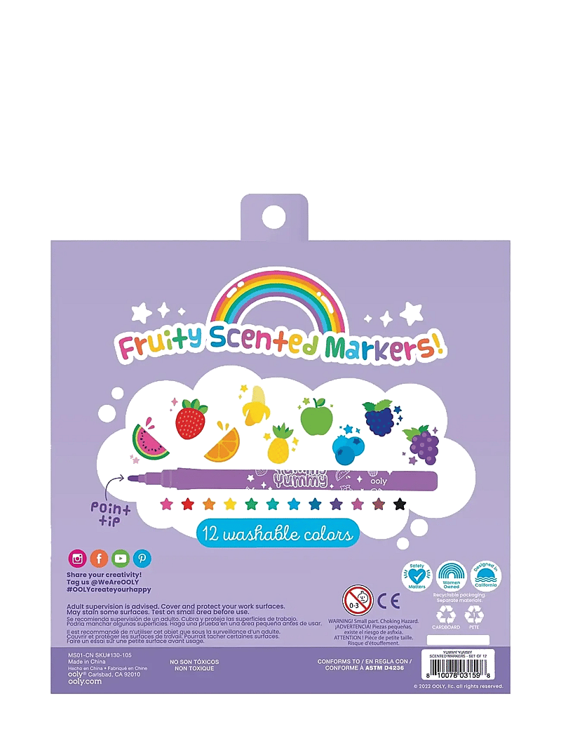Ooly - Scented Markers 12 pcs - Yummy Yummy - bleistifte - multi - 4