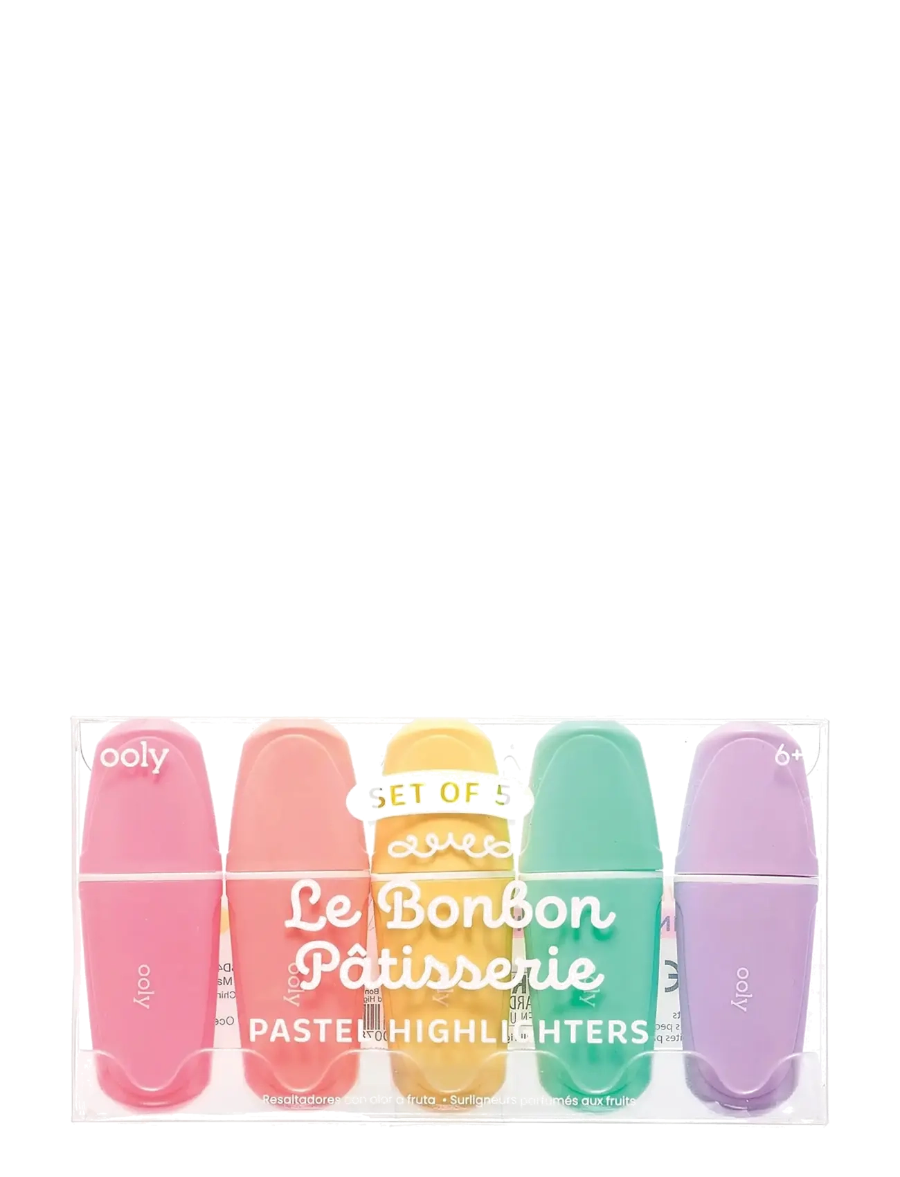 Ooly Highlighter 5 Pcs - Pastel, One Size, Pink, Drawing > Pencils, Børn