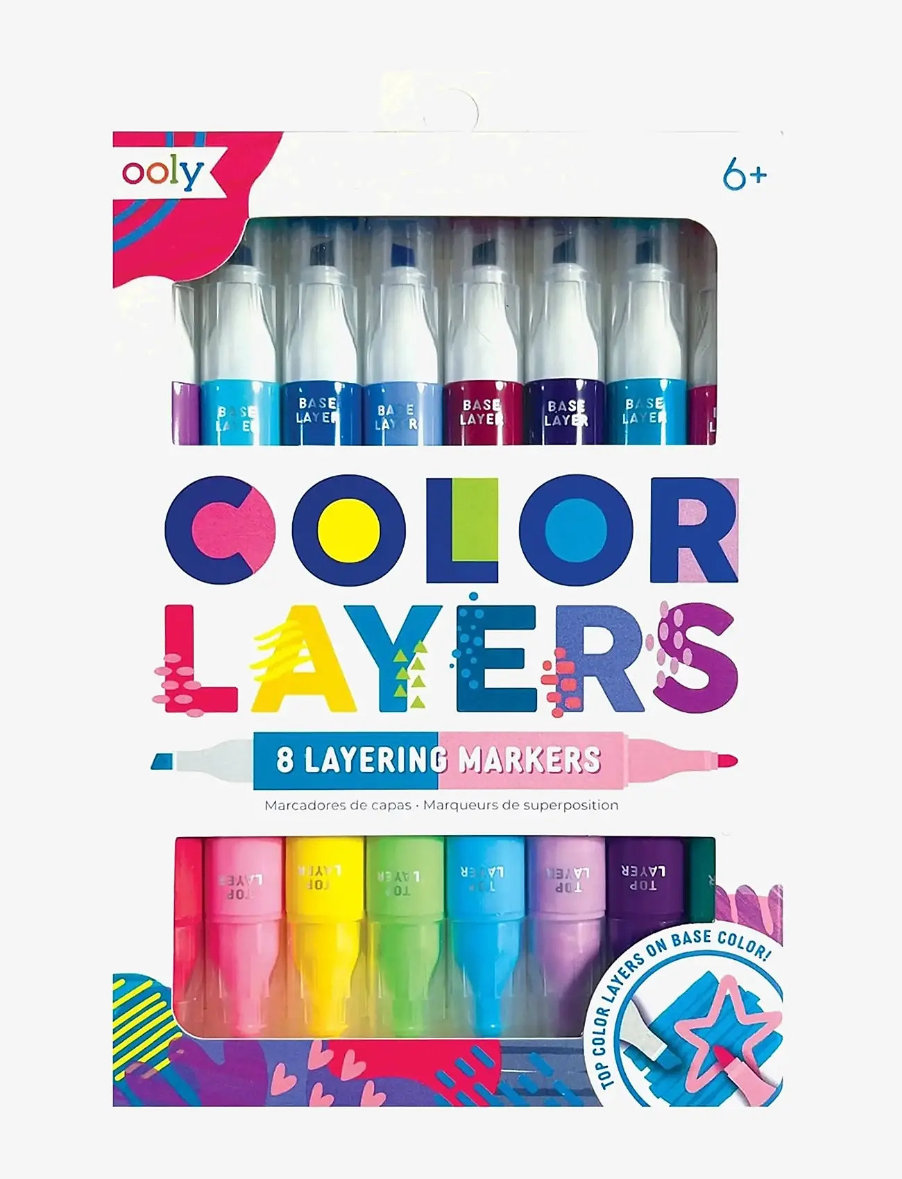 Ooly - Markers 8 pcs - Double Sided - Colour Layers - materiały piśmienne - multi - 0