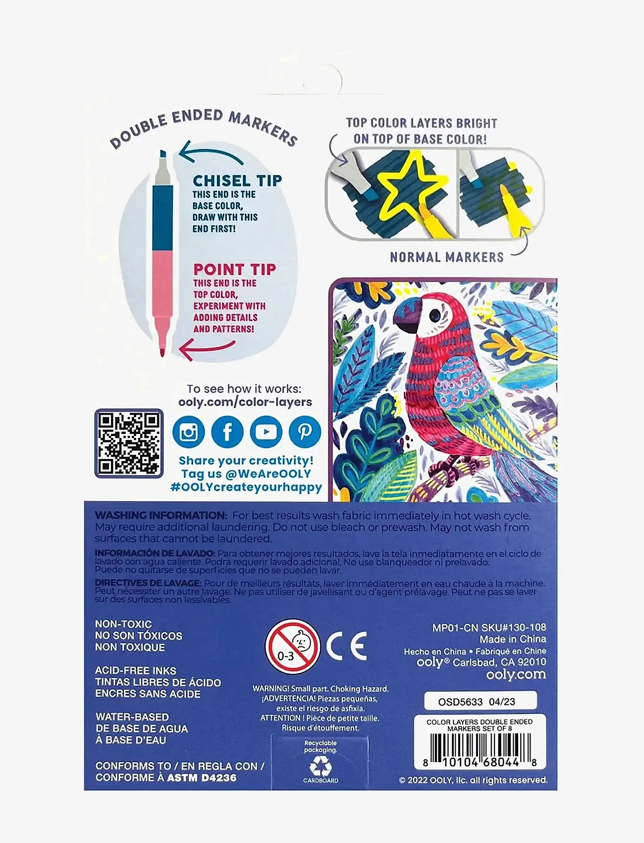 Ooly - Markers 8 pcs - Double Sided - Colour Layers - materiały piśmienne - multi - 2