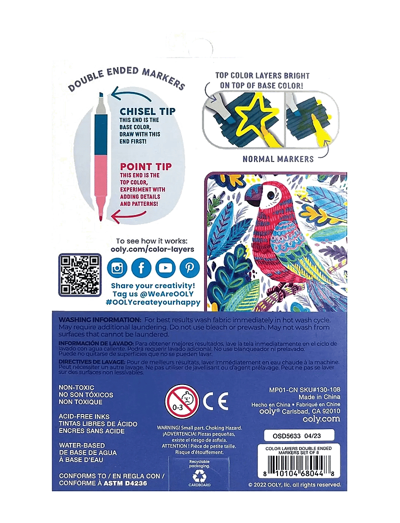 Ooly - Markers 8 pcs - Double Sided - Colour Layers - schreibwaren - multi - 2