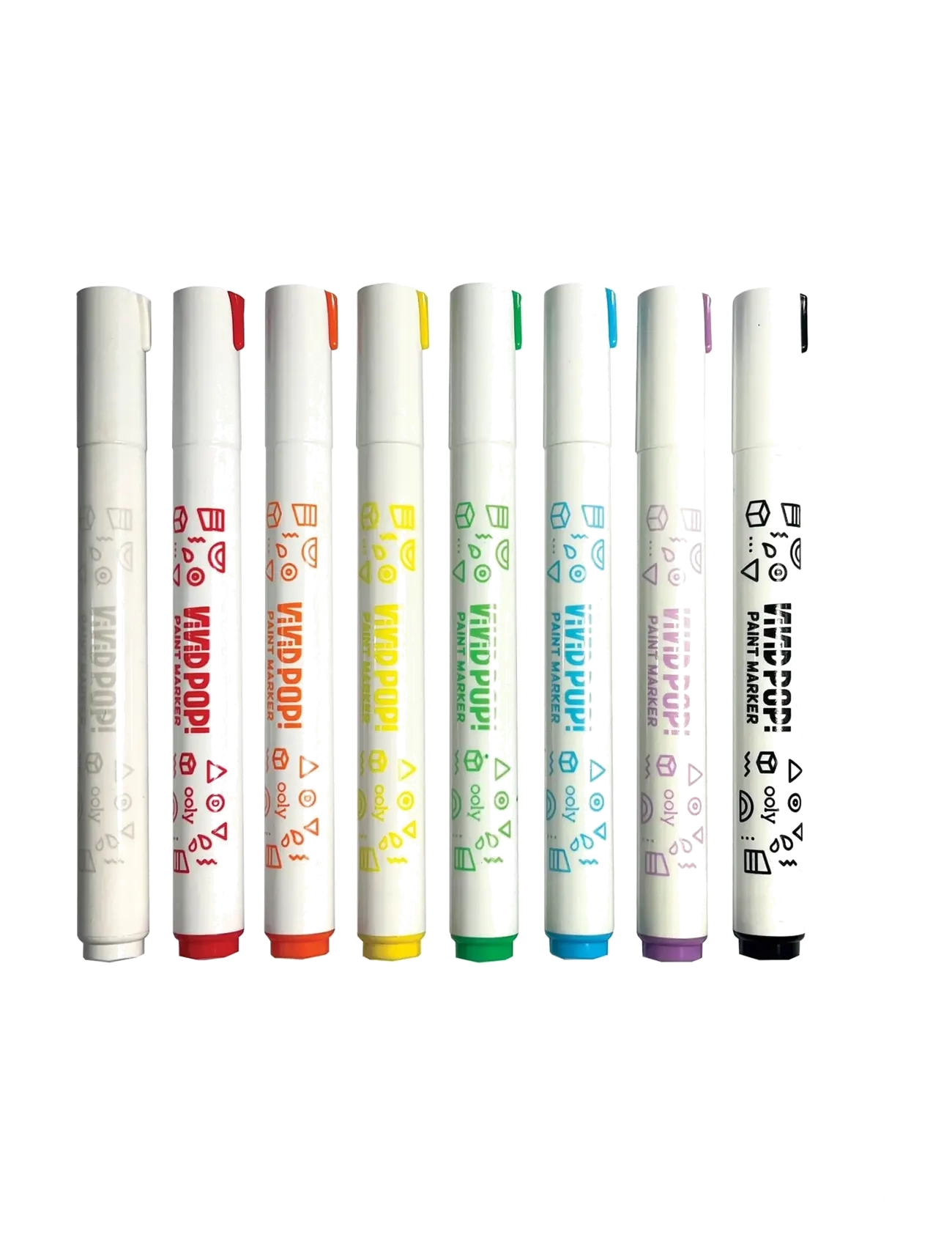 Ooly - Acrylic Markers 8 pcs - Vivid Pop - Classic - pliiatsid - multi - 1