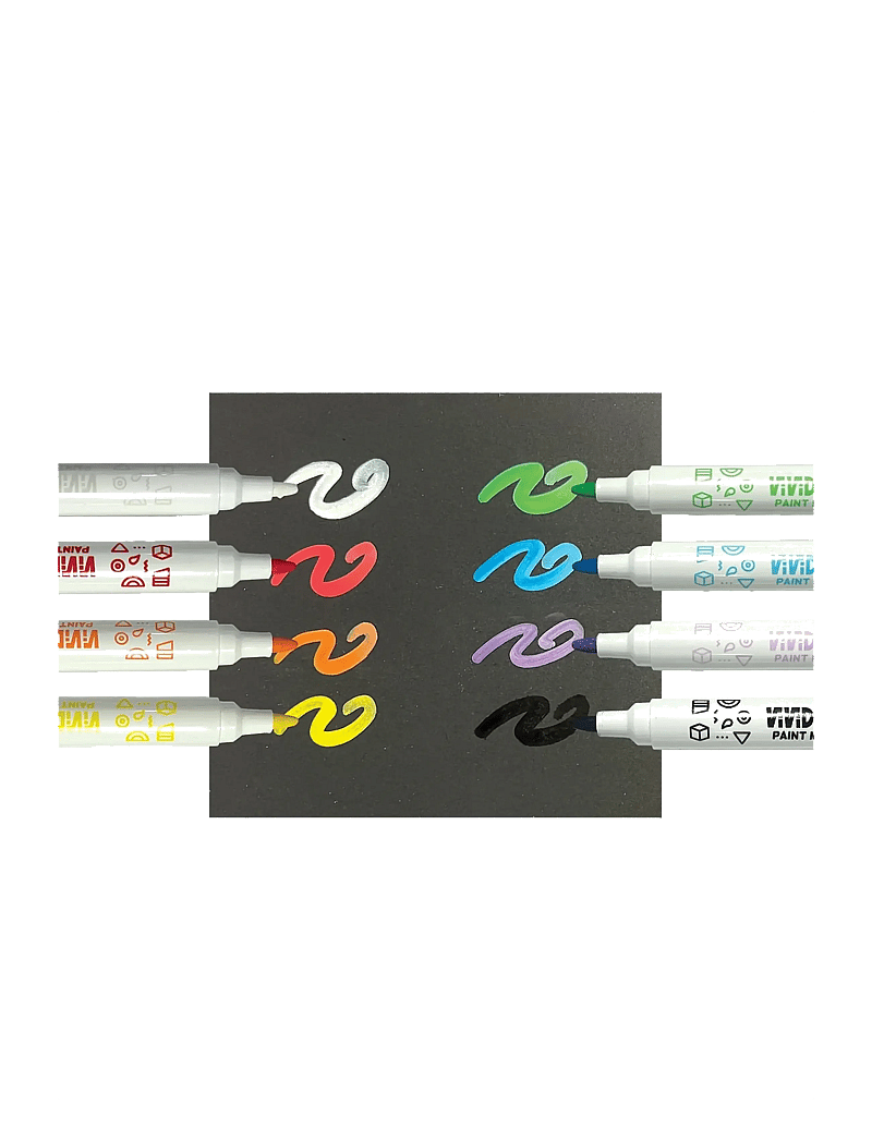 Ooly - Acrylic Markers 8 pcs - Vivid Pop - Classic - pliiatsid - multi - 3
