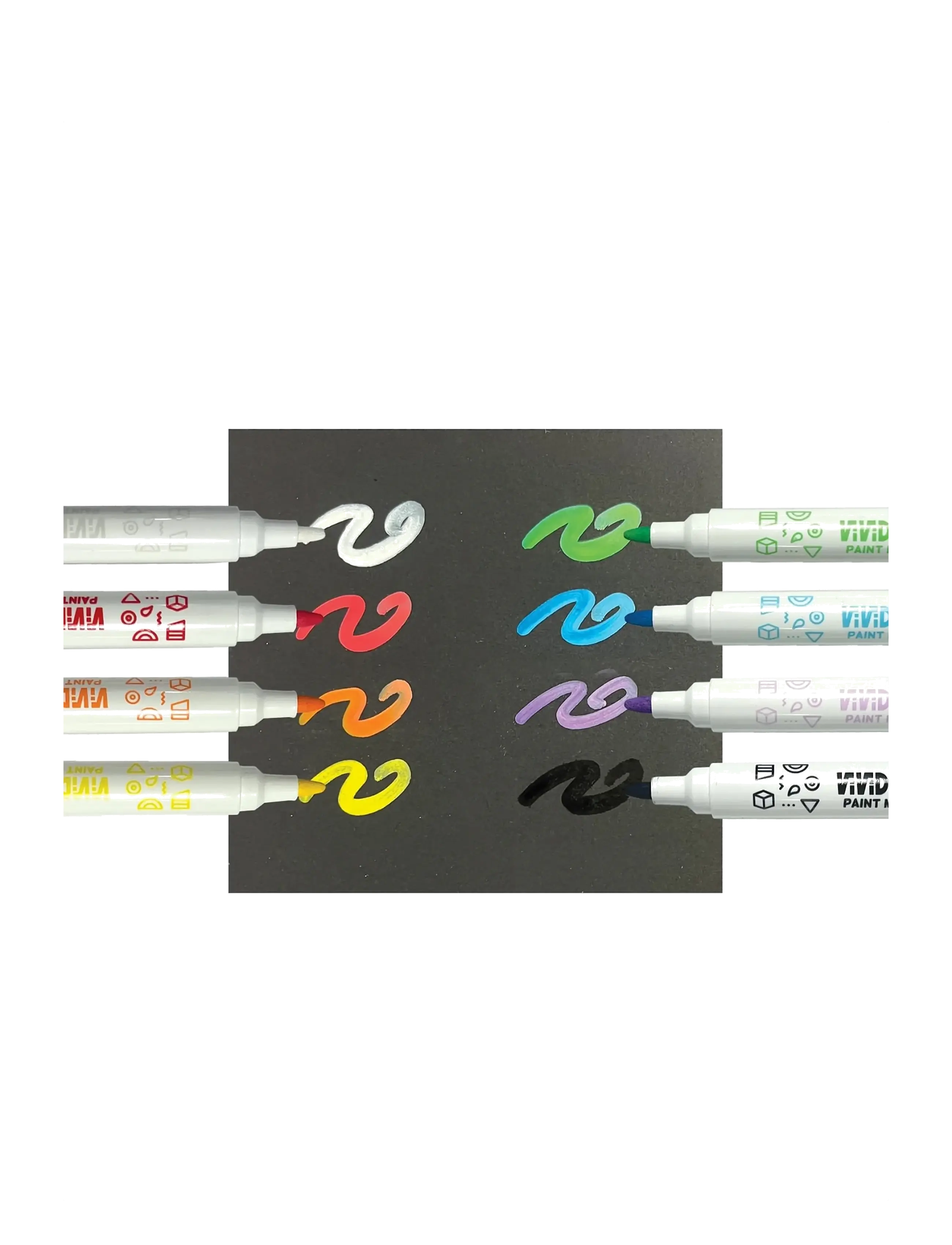 Ooly - Acrylic Markers 8 pcs - Vivid Pop - Classic - pliiatsid - multi - 3