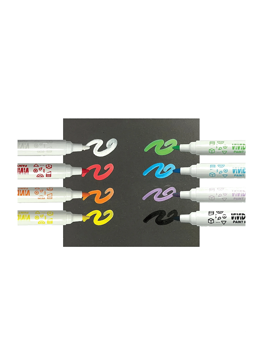 Ooly - Acrylic Markers 8 pcs - Vivid Pop - Classic - pliiatsid - multi - 3