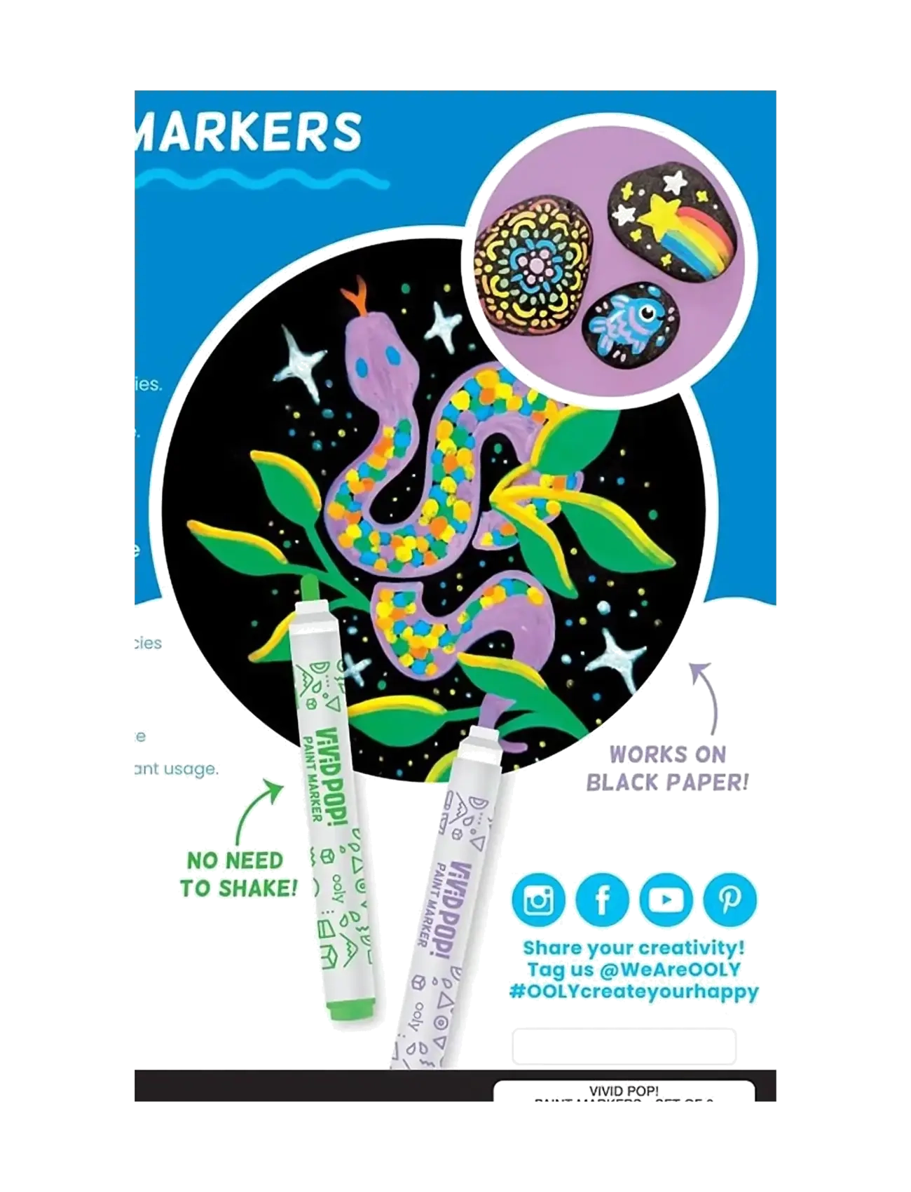 Ooly - Acrylic Markers 8 pcs - Vivid Pop - Classic - pliiatsid - multi - 4