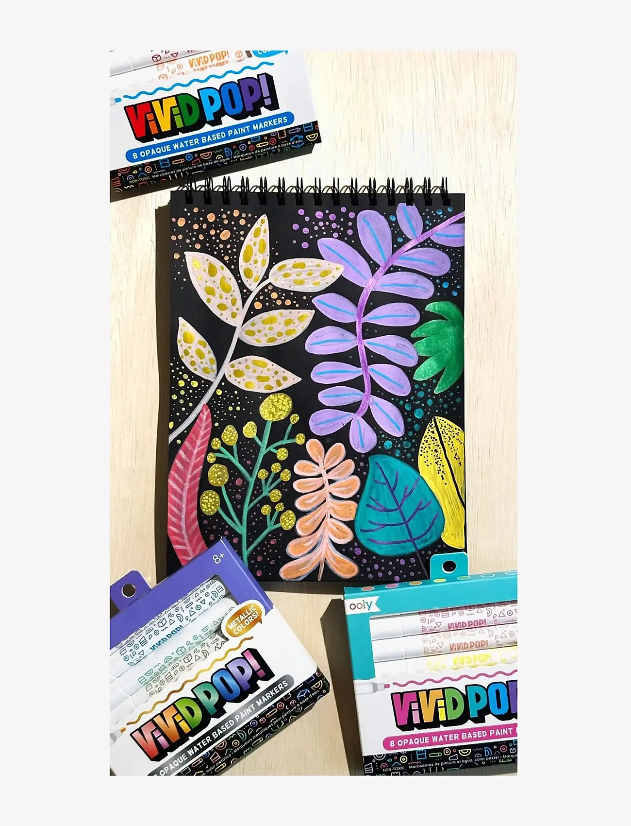Ooly - Acrylic Markers 8 pcs - Vivid Pop - Classic - pencils - multi - 5