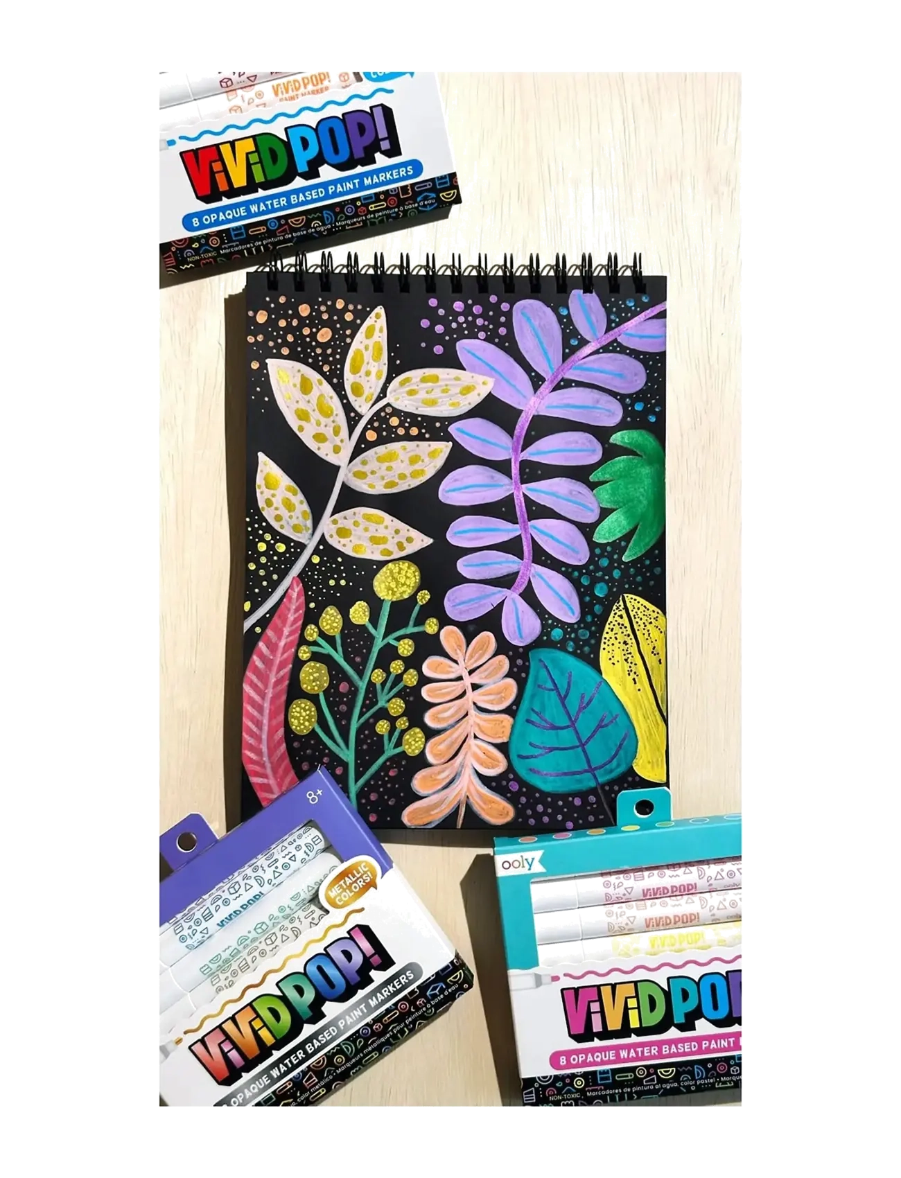 Ooly - Acrylic Markers 8 pcs - Vivid Pop - Classic - pliiatsid - multi - 5