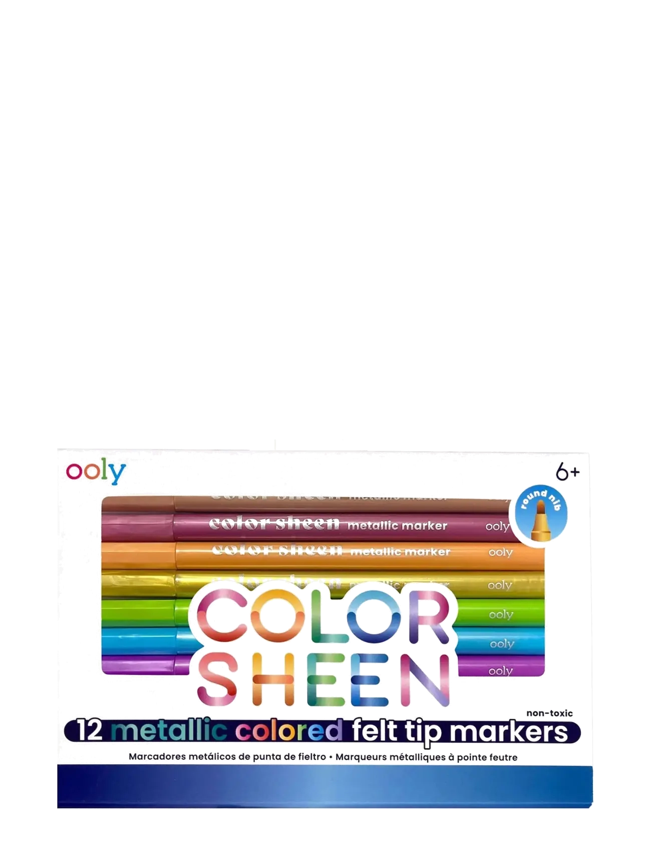 Ooly Markers 12 Pcs - Colour Sheen - Metallic, One Size, Multi/patterned, Drawing > Pencils, Børn