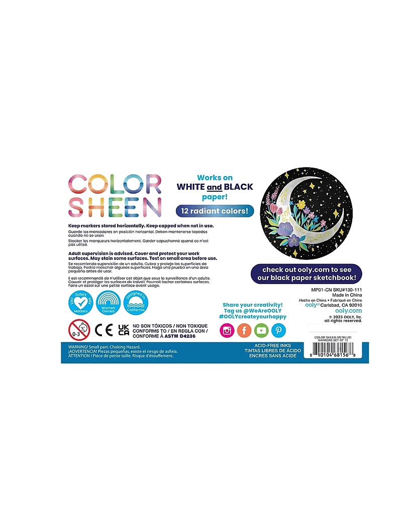 Ooly - Markers 12 pcs - Colour Sheen - Metallic - bleistifte - multi - 4