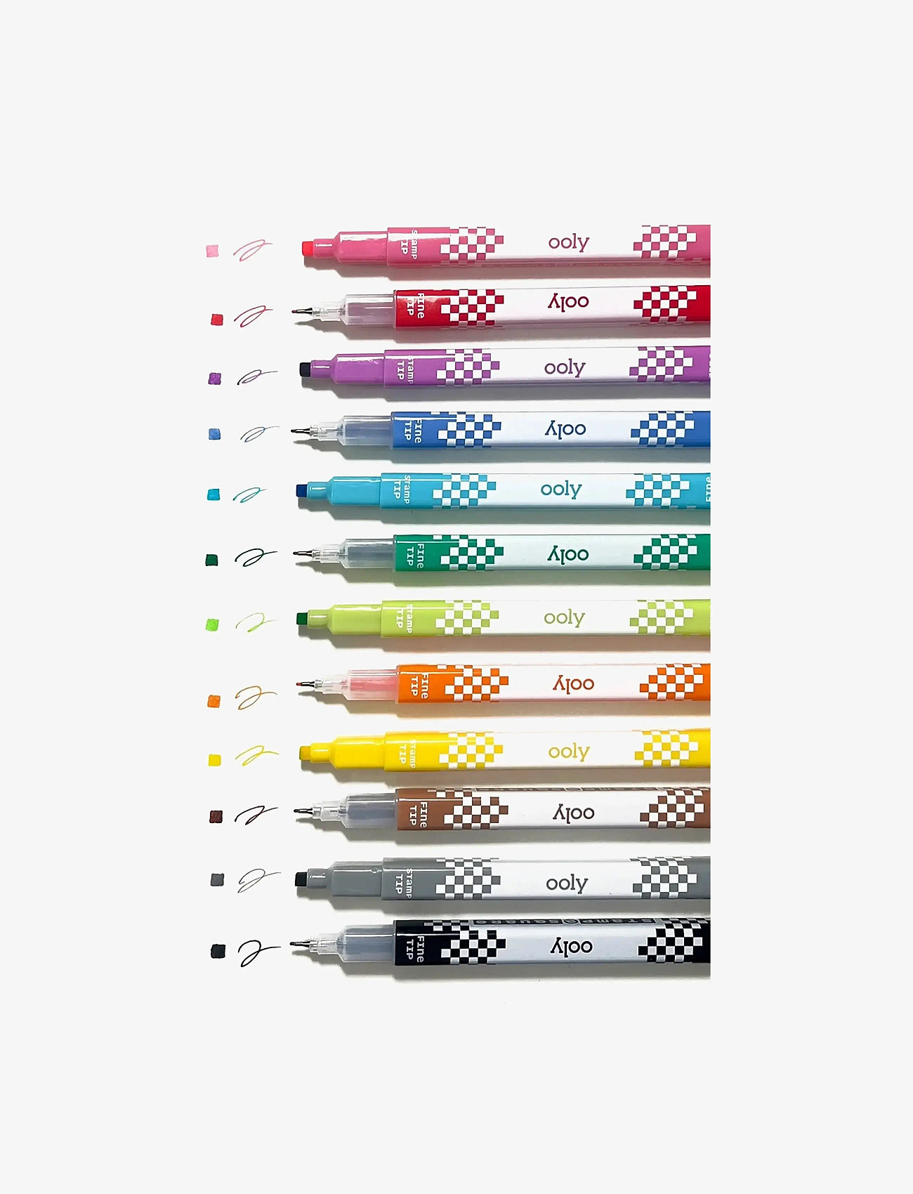 Ooly - Markers 12 pcs - Double Sided - Stamp-A-Square - pliiatsid - multi - 2