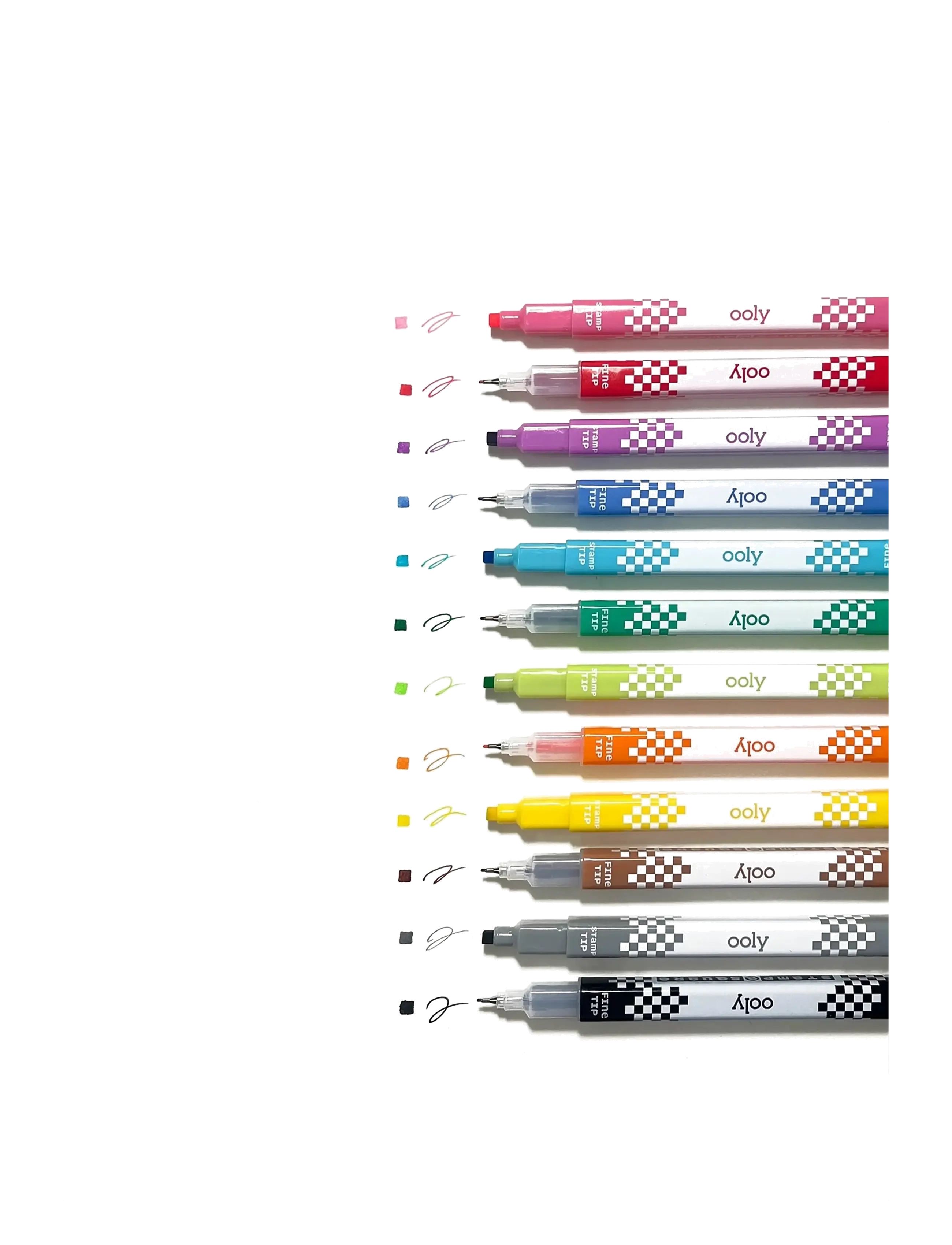 Ooly - Markers 12 pcs - Double Sided - Stamp-A-Square - bleistifte - multi - 2