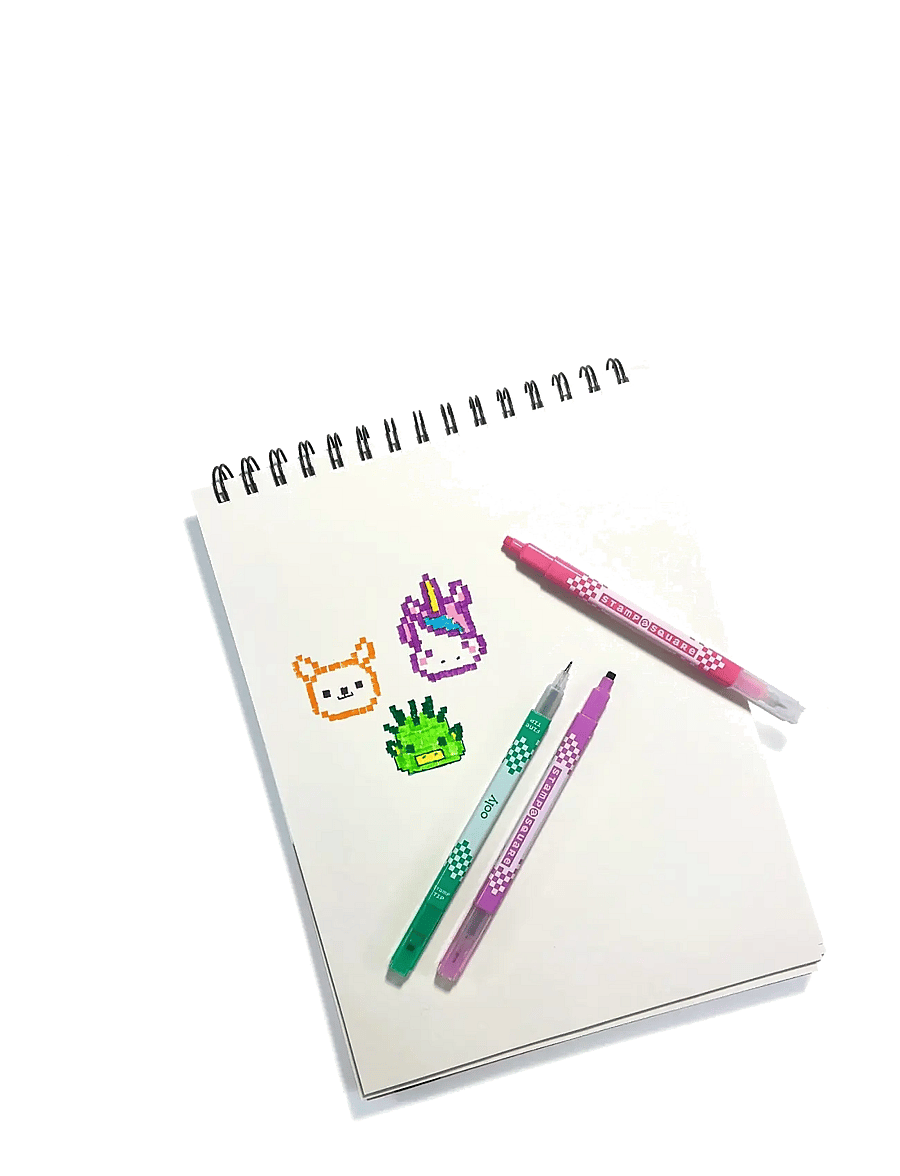 Ooly - Markers 12 pcs - Double Sided - Stamp-A-Square - bleistifte - multi - 5