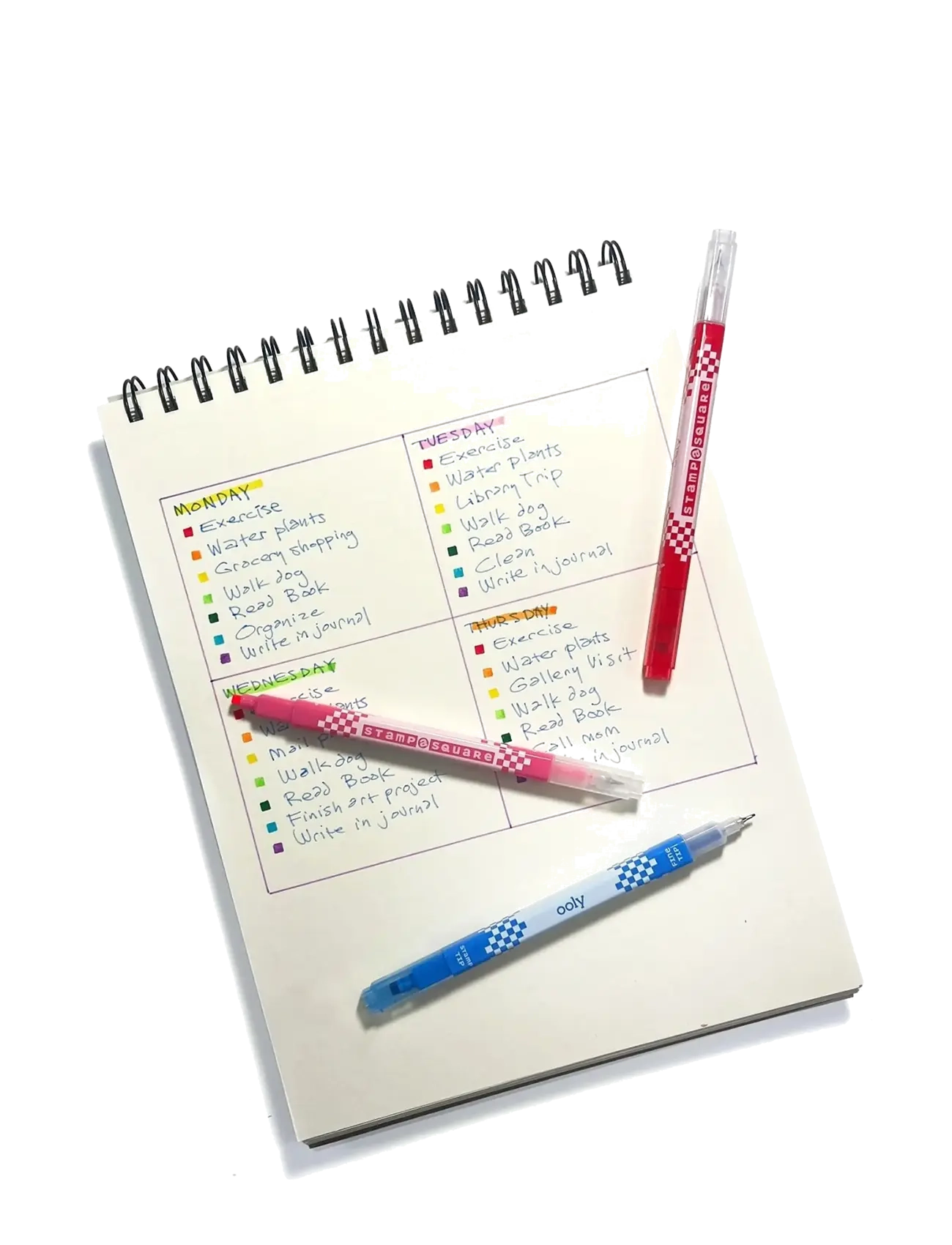 Ooly - Markers 12 pcs - Double Sided - Stamp-A-Square - coloured pencils - multi - 5