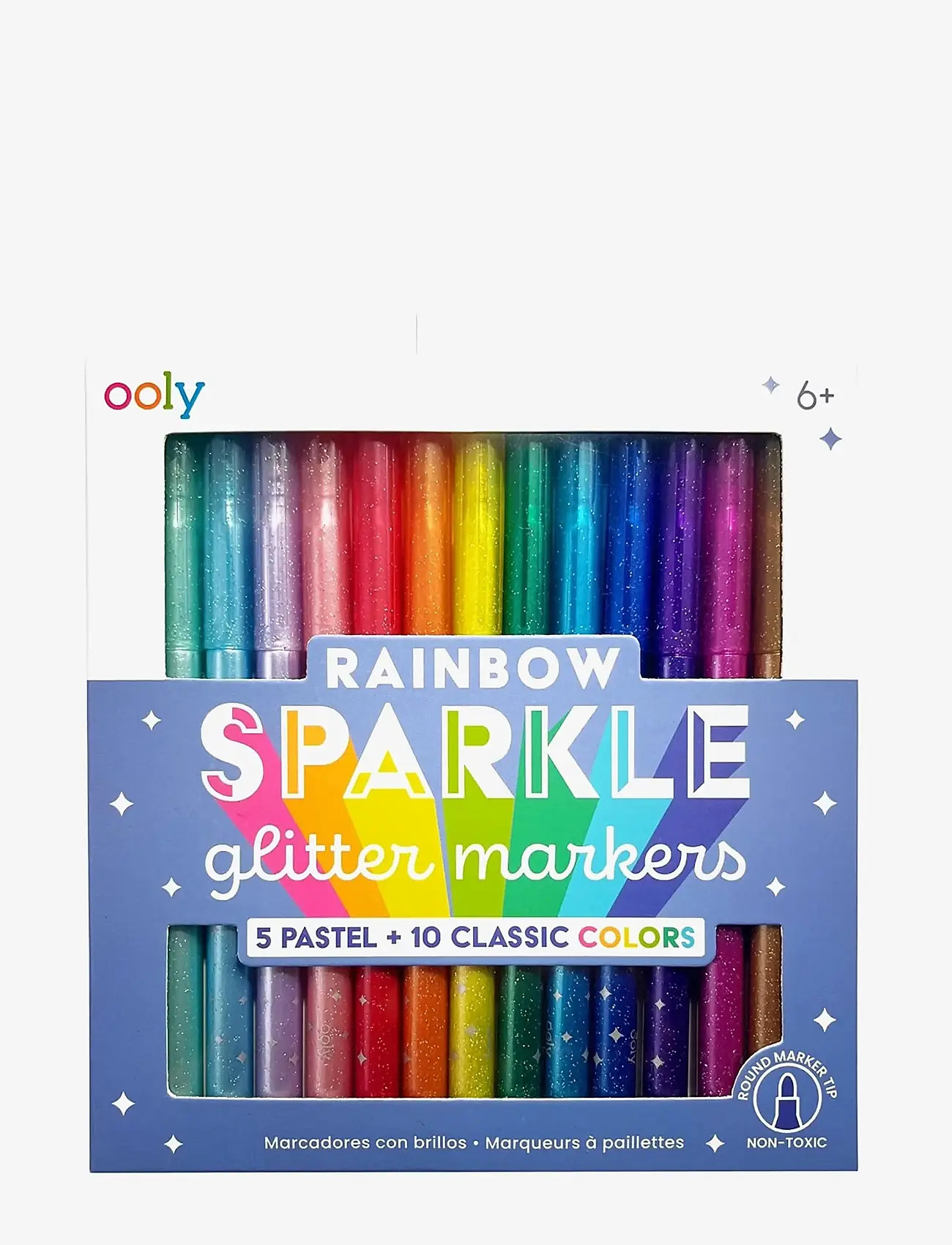 Ooly - Markers 15 pcs - Rainbow Sparkle Glitter - pliiatsid - multi - 0