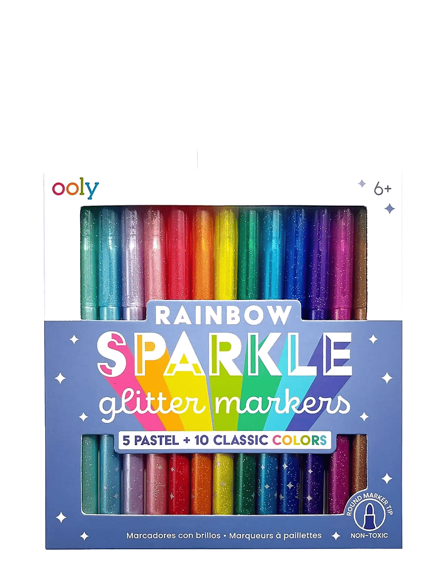 Ooly - Markers 15 pcs - Rainbow Sparkle Glitter - bleistifte - multi - 0