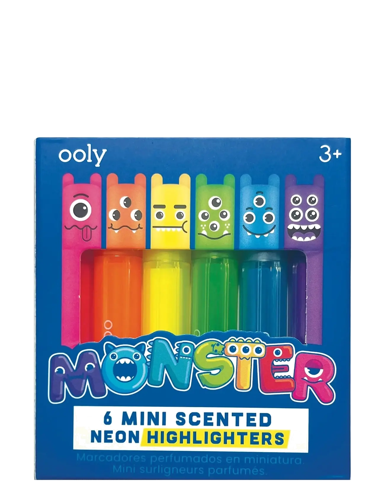 Ooly Scented Highlighter 6 pcs - Mini Monster - Ooly - MULTI / pink/rose
