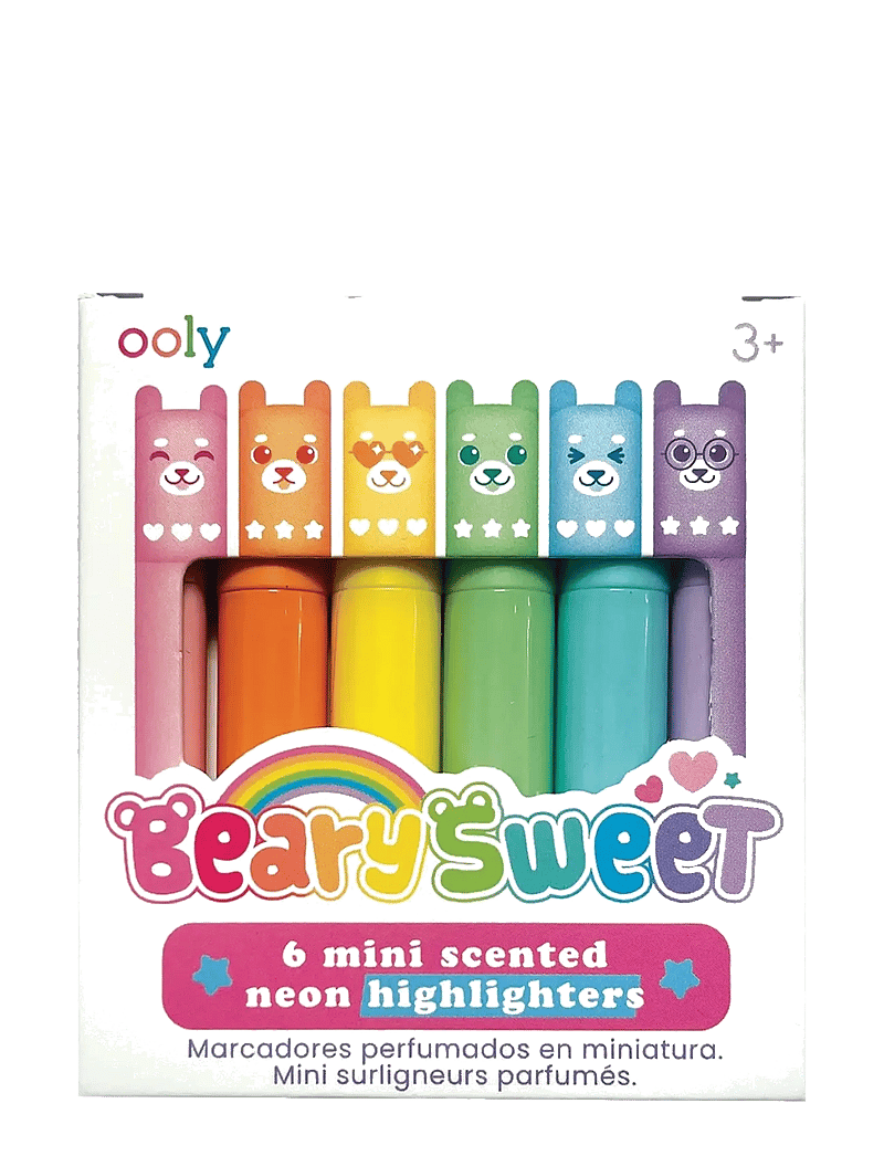 Ooly - Scented Highlighter 6 pcs - Mini Beary Sweet - kirjatarbed - multi - 1