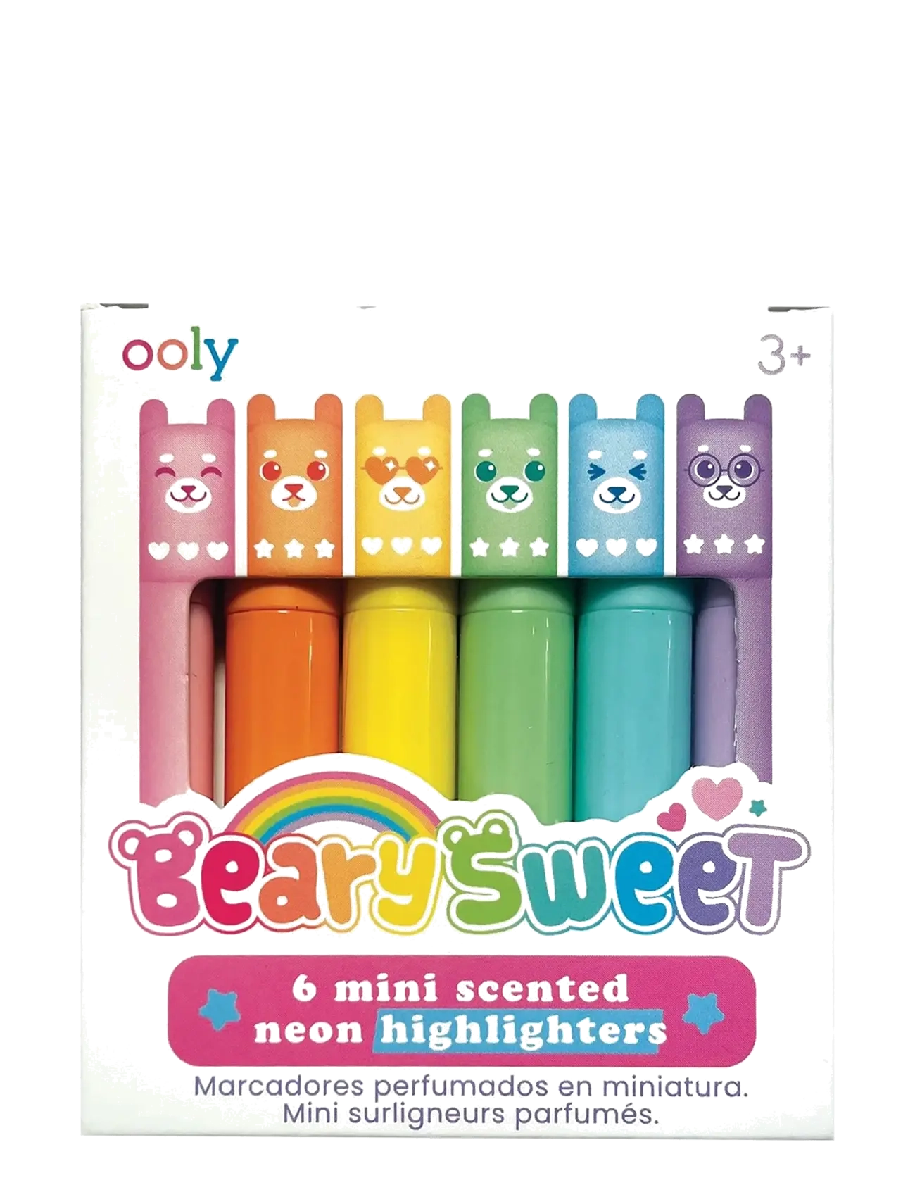 Ooly Scented Highlighter 6 pcs - Mini Beary Sweet - Ooly - MULTI / pink/rose