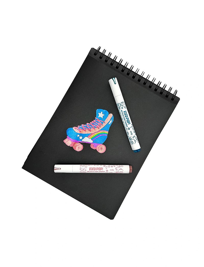 Ooly - Acrylic Markers 8 pcs - Vivid Pop - Metallic - värvid - multi - 0
