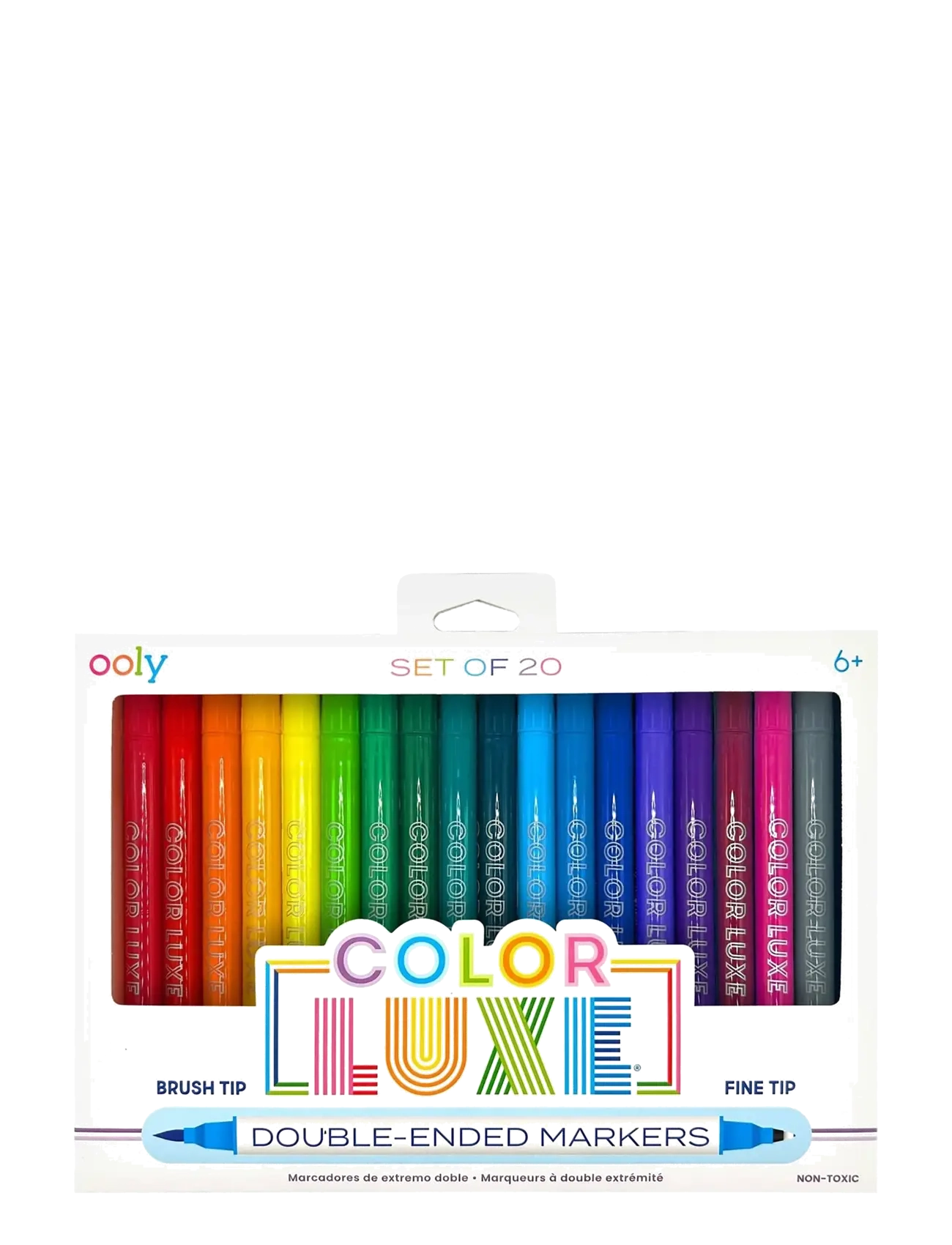 Ooly Marker Pen 20 pcs - Double Sided - Colour Luxe - Ooly - MULTI / pink/rose