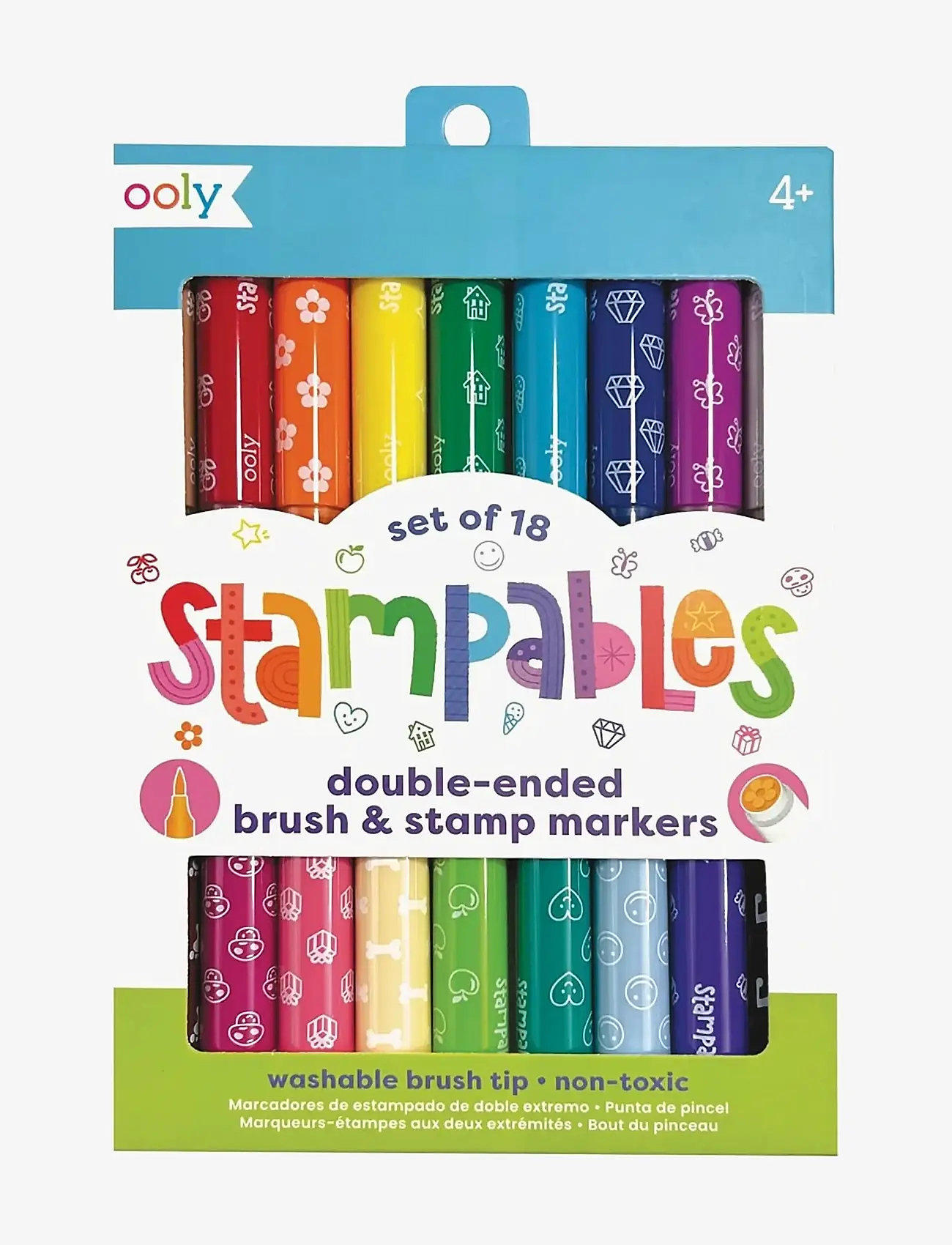 Ooly - Brush Markers with Stamp 18 pcs - Stampables - bleistifte - multi - 0