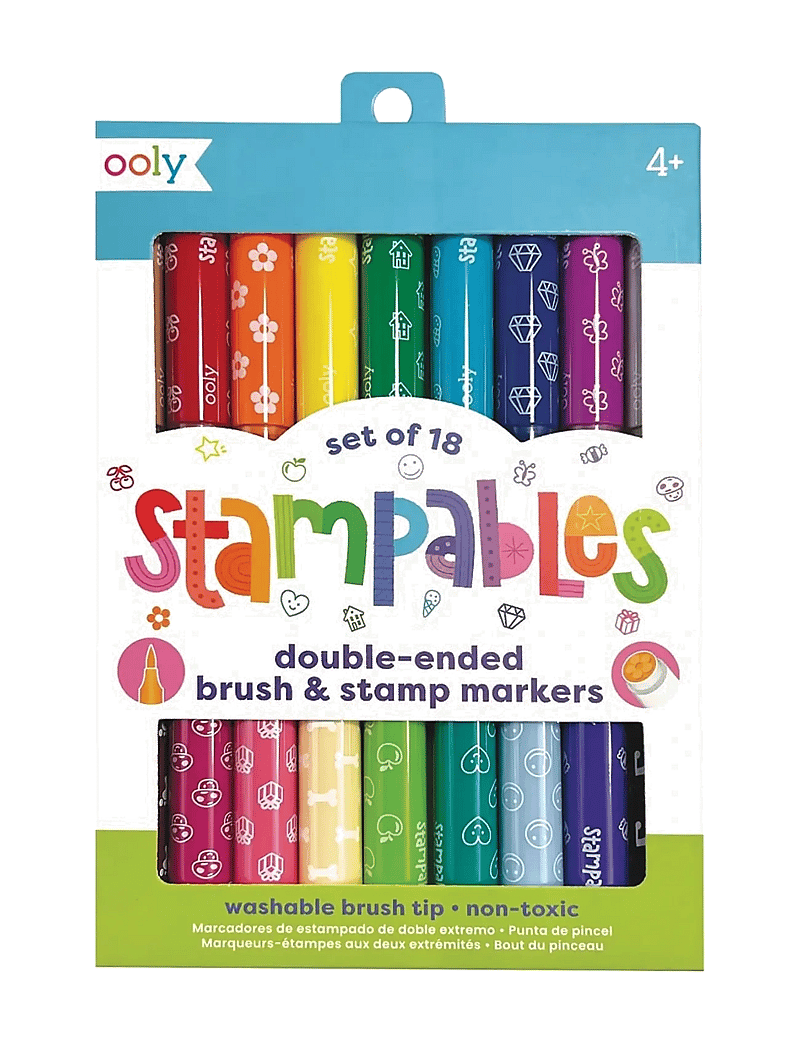 Ooly - Brush Markers with Stamp 18 pcs - Stampables - bleistifte - multi - 0