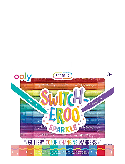 Ooly Magic Markers 12 pcs - Glitter Switch-Eroo - Pliiatsid - MULTI / multi