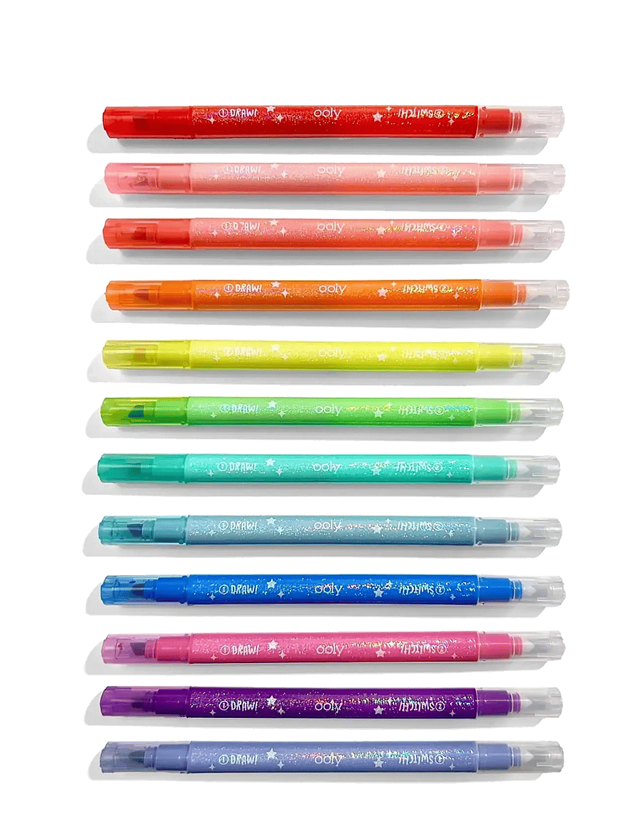 Ooly - Magic Markers 12 pcs - Glitter Switch-Eroo - bleistifte - multi - 3