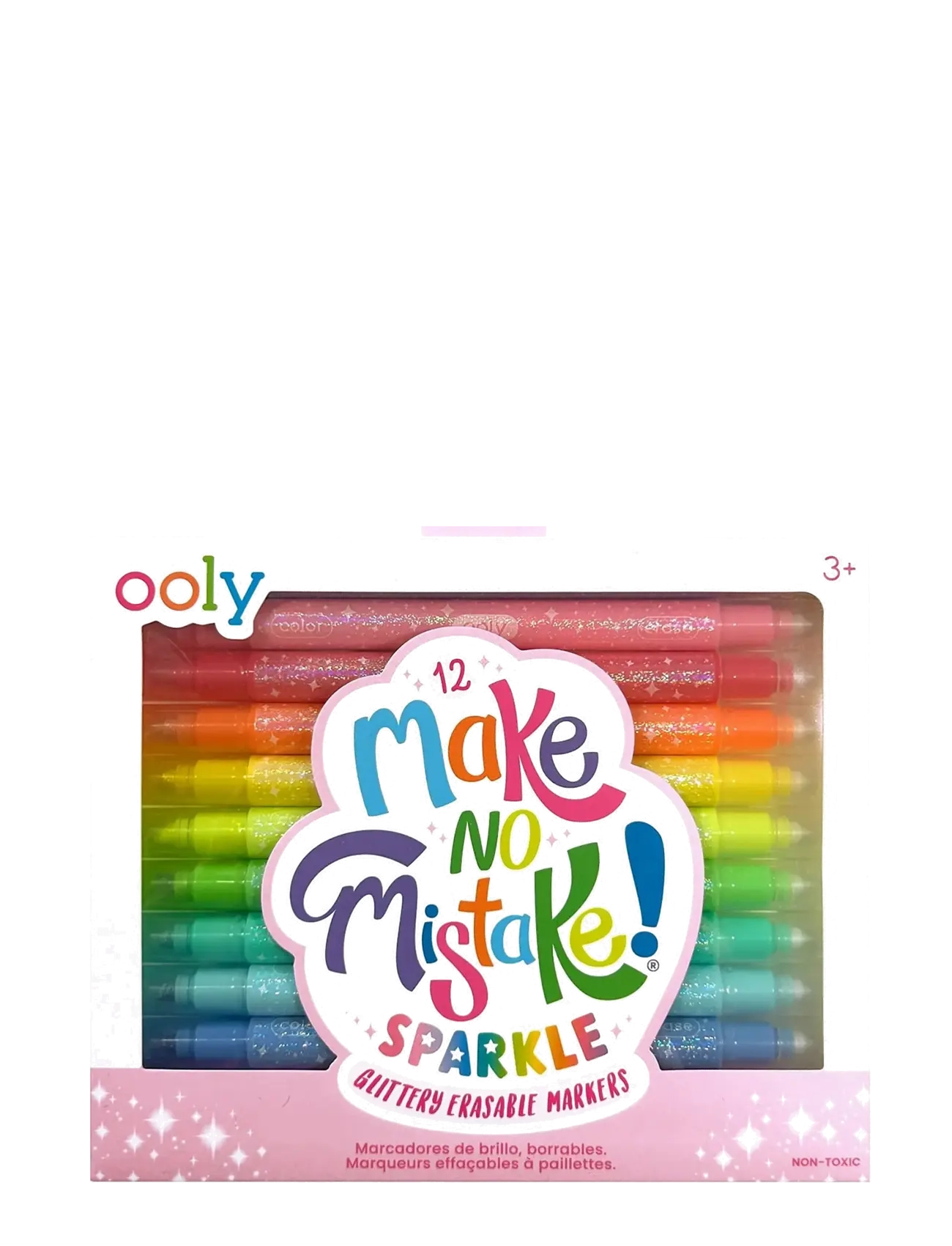 Ooly Markers 12 Pcs - Erasable - Make No Mistake Sparkle, One Size, Multi/patterned, Drawing > Pencils, Børn
