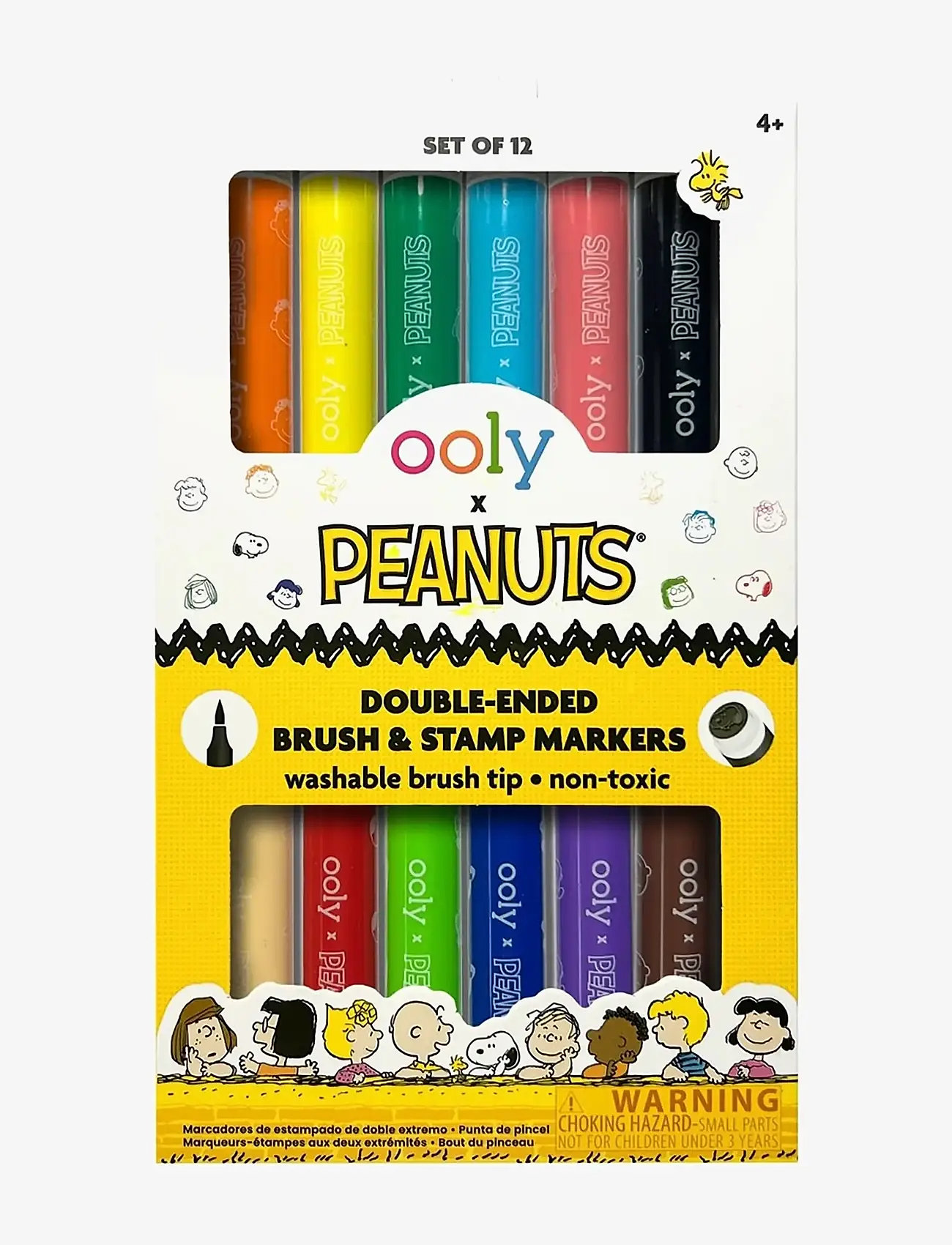 Ooly - Brush Markers with Stamp 6 pcs - Peanuts - bleistifte - multi - 0
