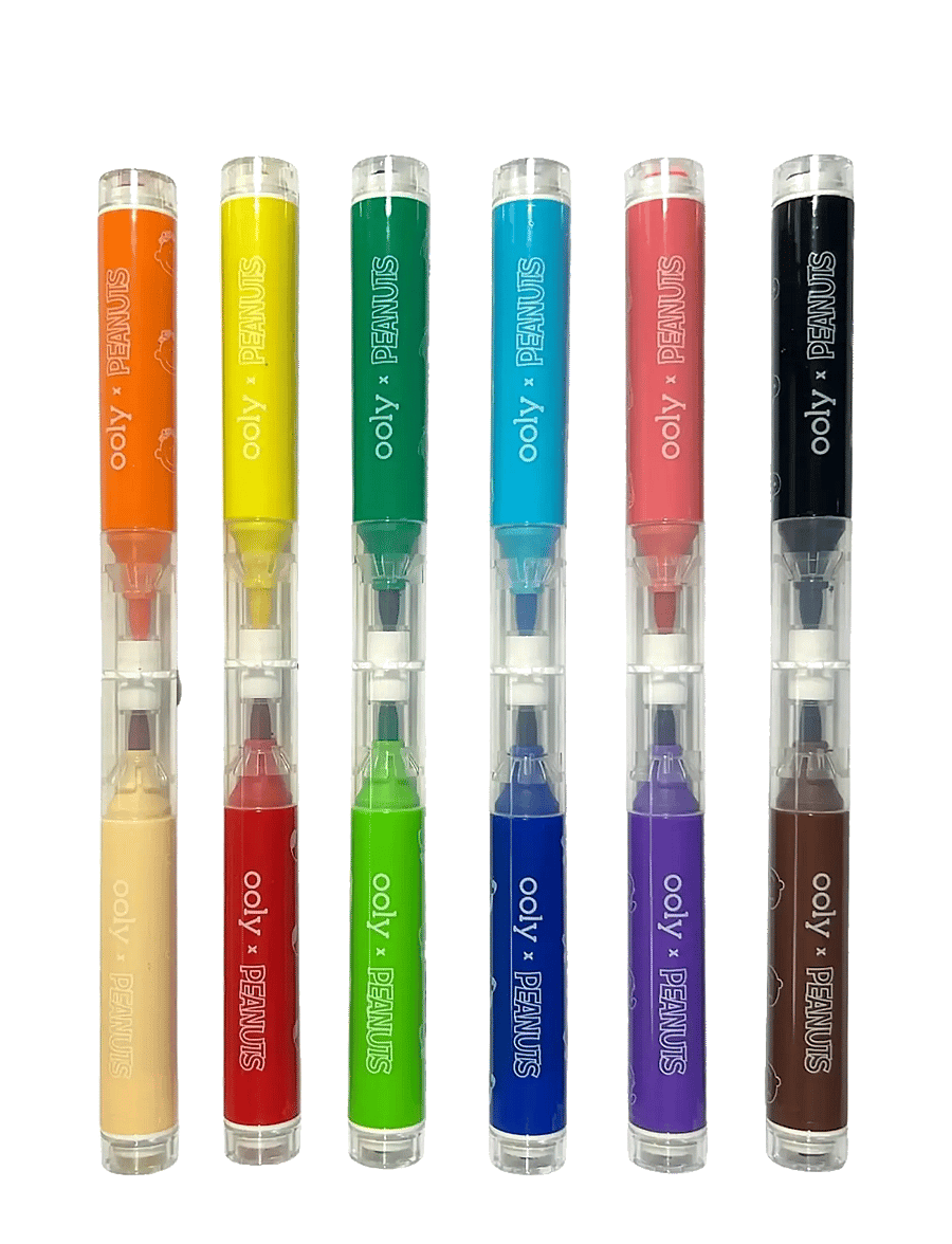 Ooly - Brush Markers with Stamp 6 pcs - Peanuts - bleistifte - multi - 2