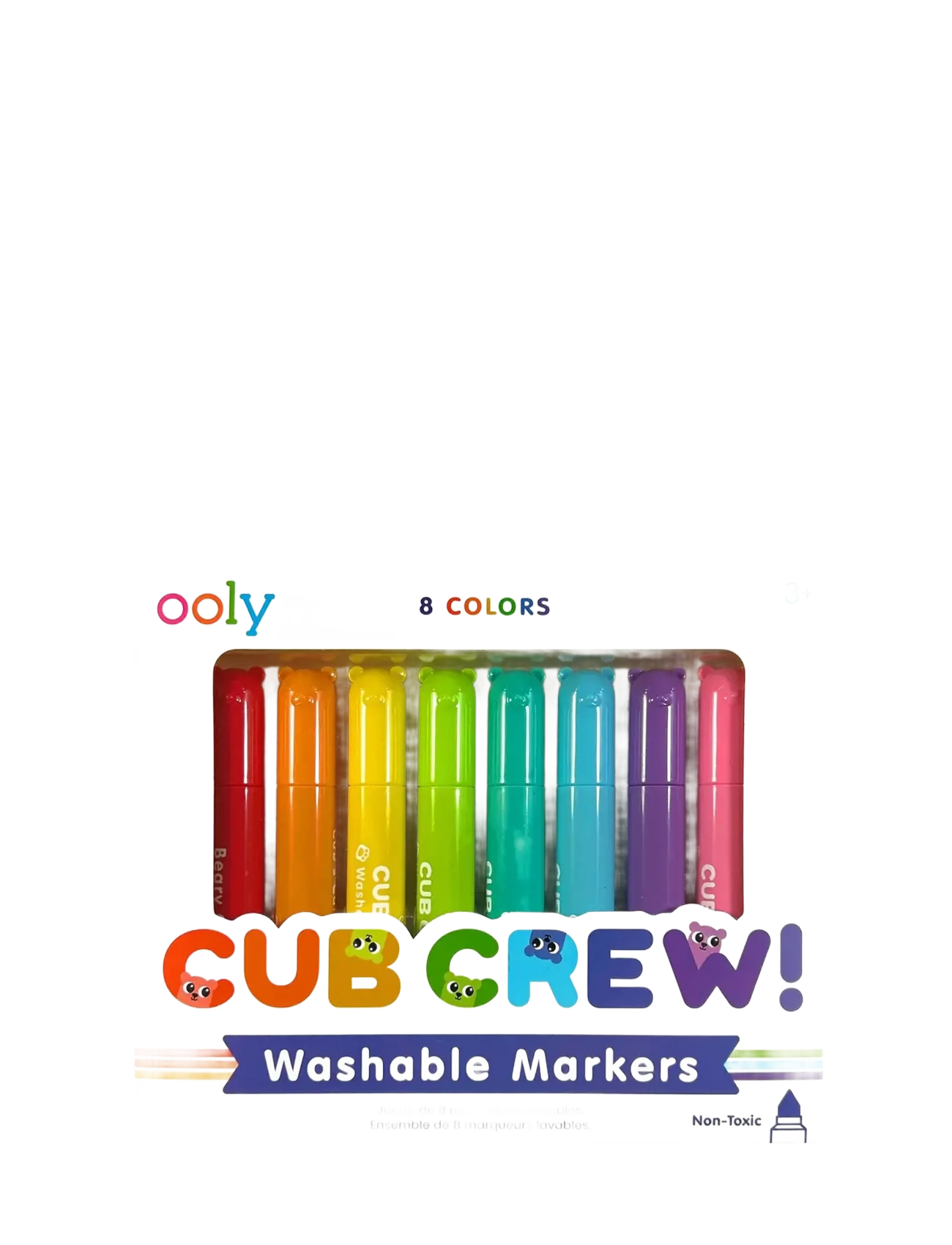 Ooly Washable Markers 8 pcs - Cub Crew - Malinger - MULTI / pink/rose