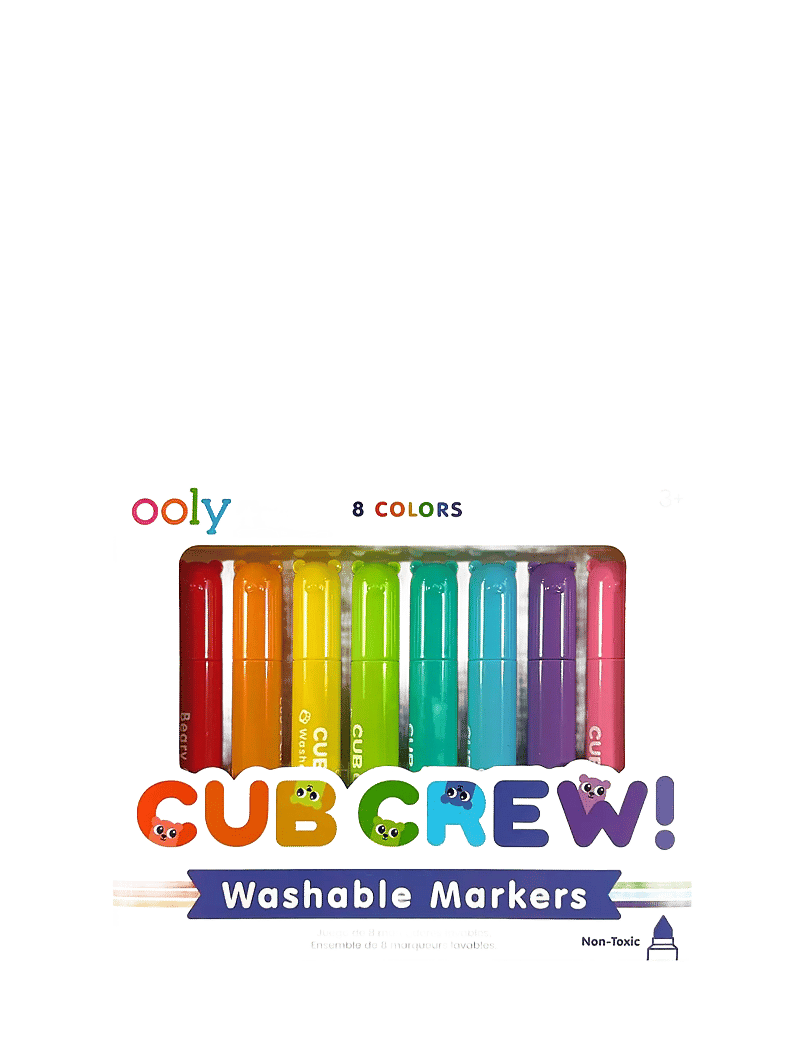 Ooly - Washable Markers 8 pcs - Cub Crew - värvid - multi - 1