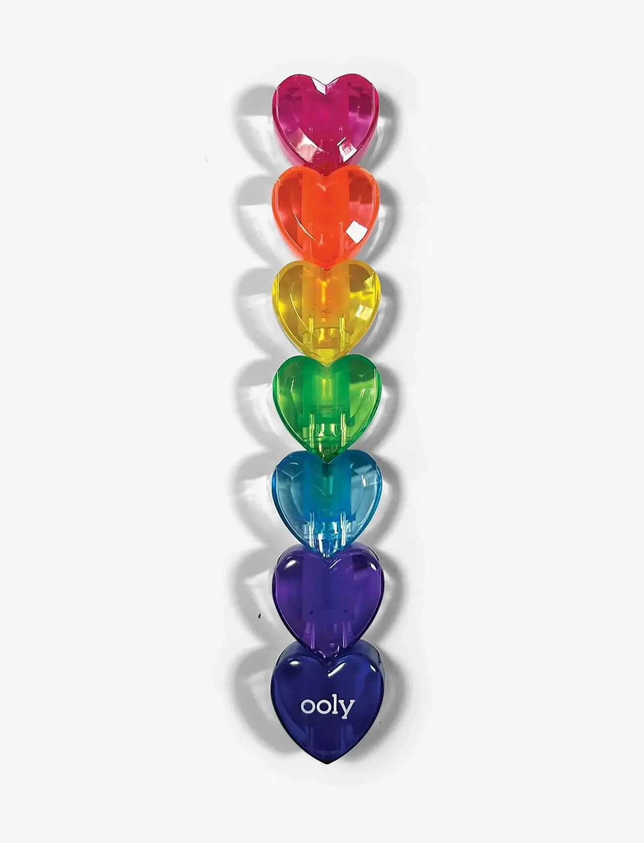 Ooly - Highlighter 6 pcs - Stacking Hearts - kirjatarbed - multi - 3