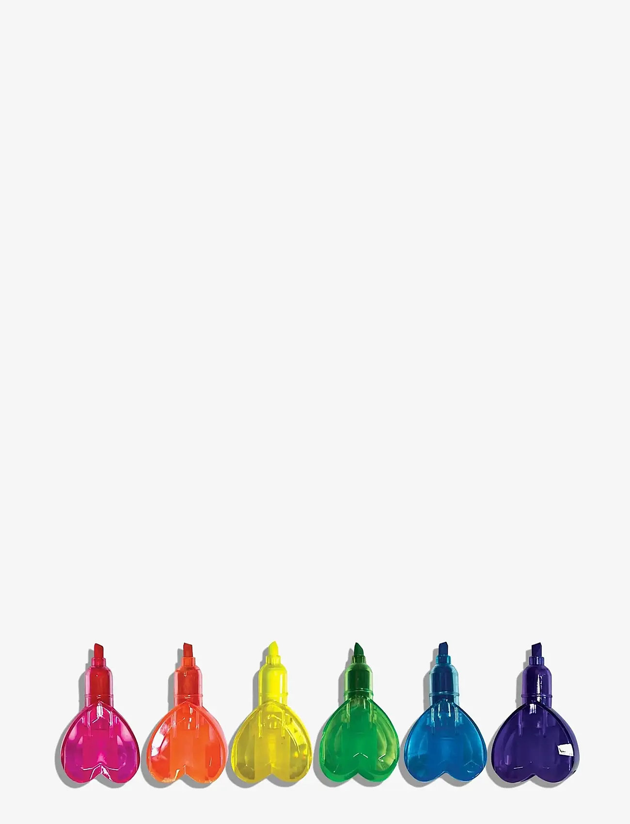 Ooly - Highlighter 6 pcs - Stacking Hearts - kirjatarbed - multi - 5