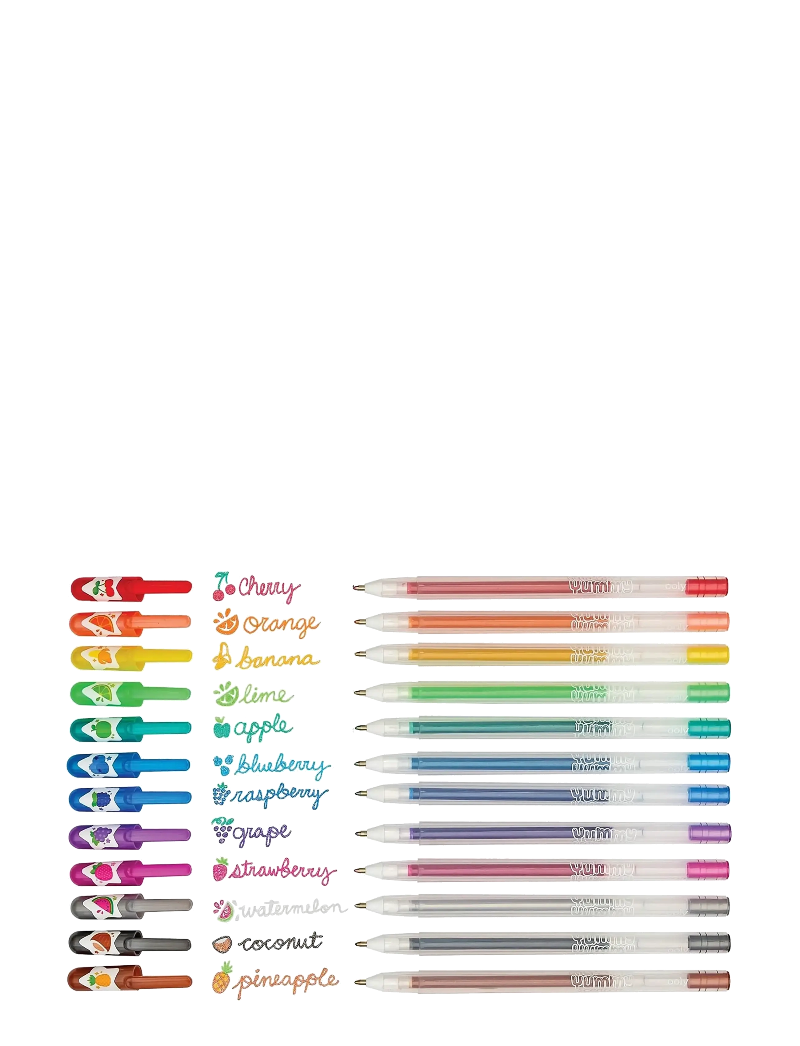 Ooly - Scented Gel Pen 12 pcs - Glitter Yummy Yummy - bleistifte - multi - 3