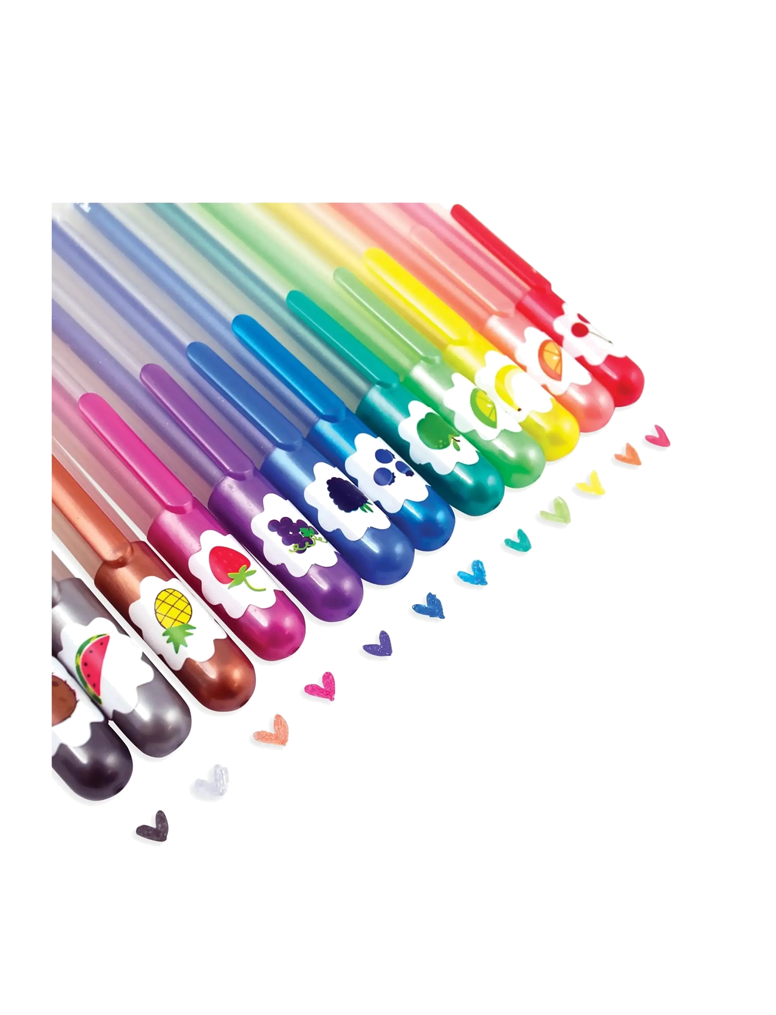 Ooly - Scented Gel Pen 12 pcs - Glitter Yummy Yummy - blýantar - multi - 4