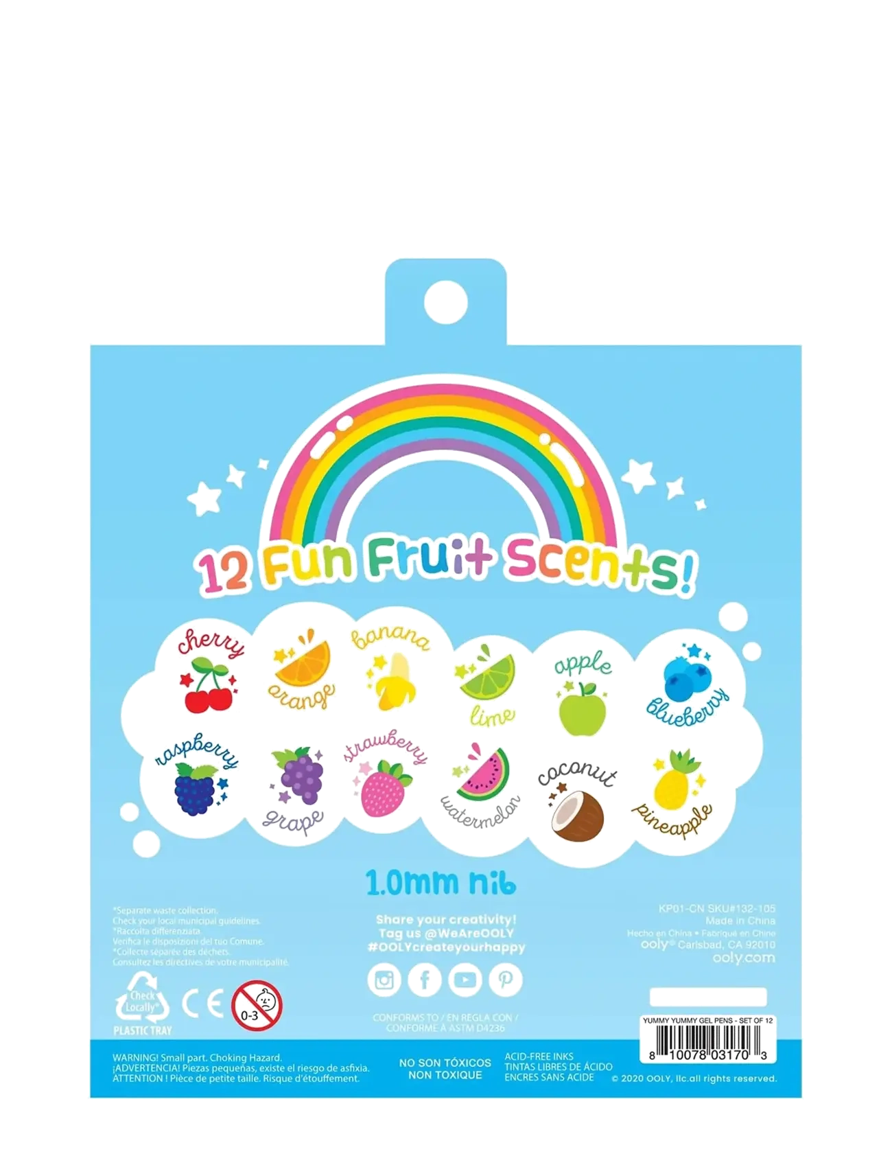 Ooly - Scented Gel Pen 12 pcs - Glitter Yummy Yummy - buntstifte - multi - 5