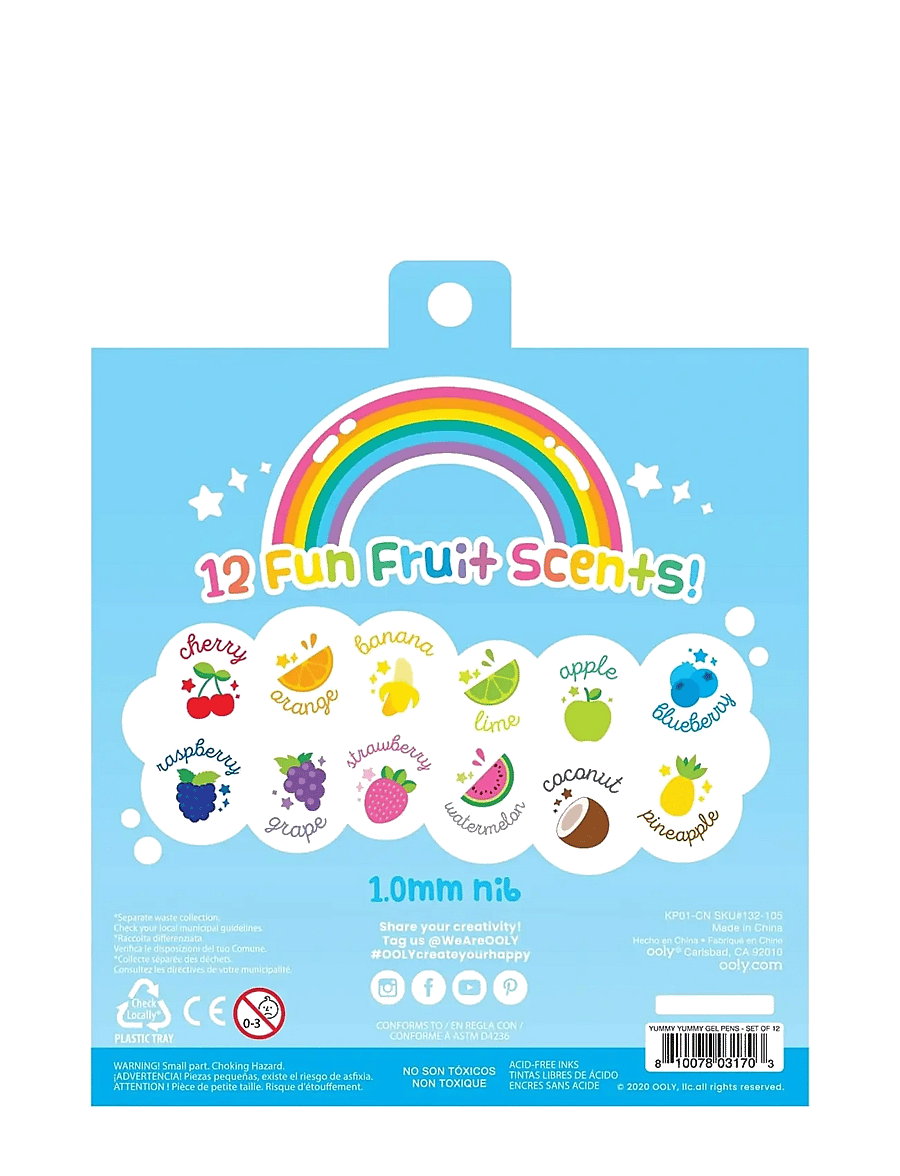 Ooly - Scented Gel Pen 12 pcs - Glitter Yummy Yummy - buntstifte - multi - 5