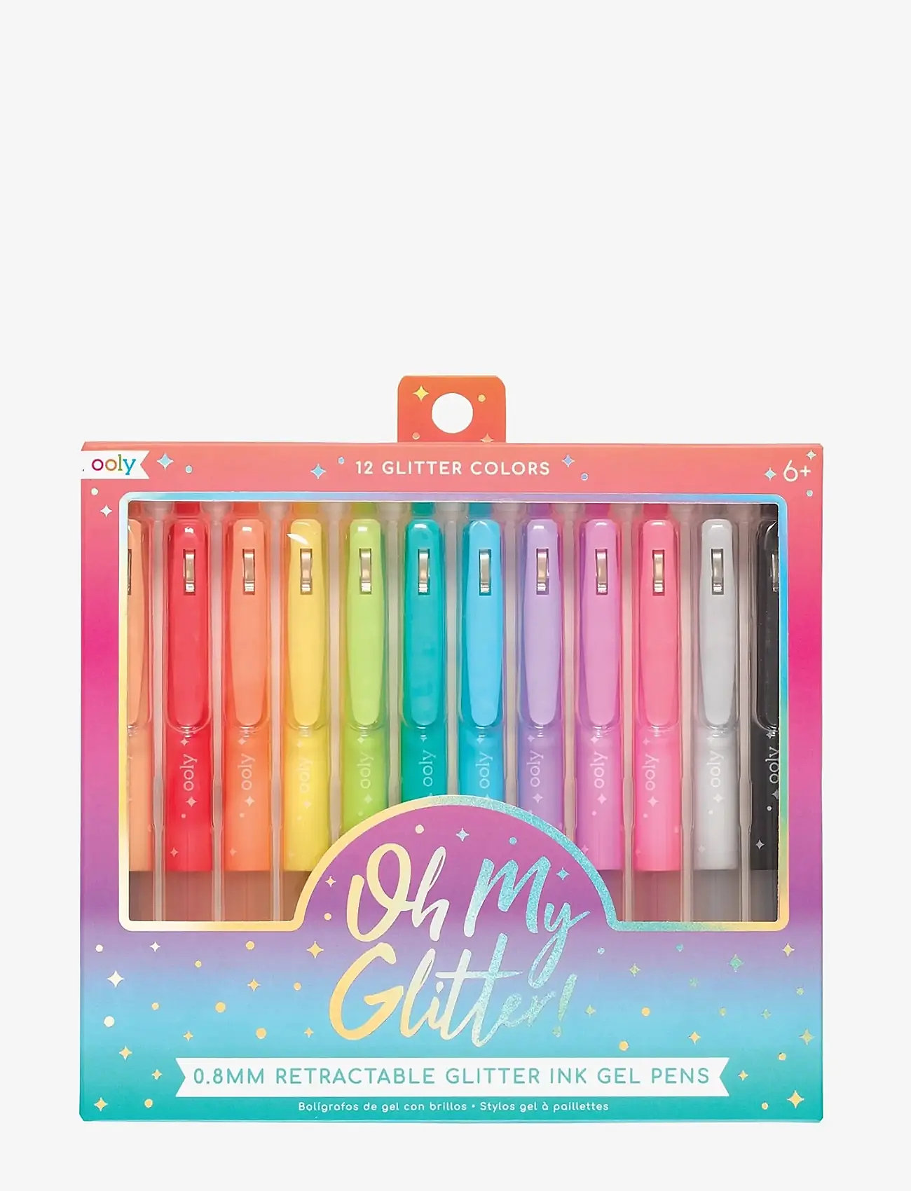 Ooly - Gel Pen 12 pcs - Glitter Oh My - pencils - multi - 0
