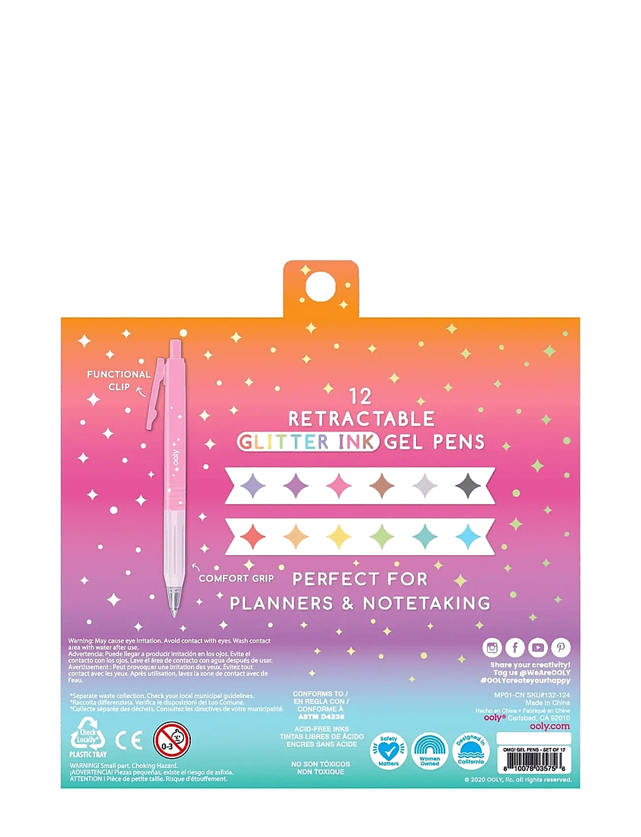 Ooly - Gel Pen 12 pcs - Glitter Oh My - bleistifte - multi - 3